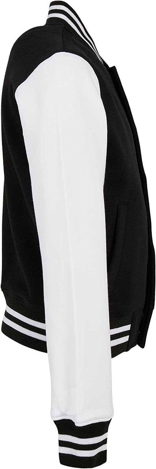 Baddery Collegejacke College-Jacke: "USA Flagge" - Baseball Jacke - Sweat College Jacket, hochwertiger Siebdruck, Stick-Patch, auch Übergrößen