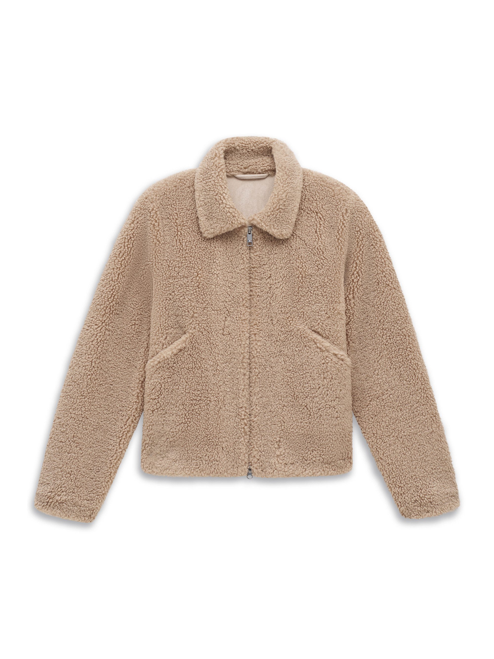 bugatti Kurzjacke Regular Fit Regular Fit Fake Fur Umlegekragen