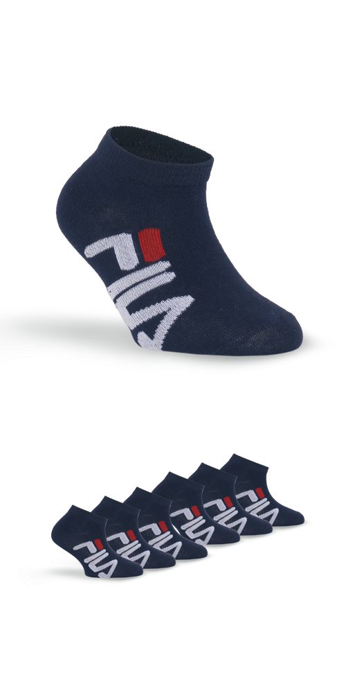 Fila Sneakersocken JUNIOR UNISEX INVISIBLE SOCKS (6-Paar) mit Logoschriftzug seitlich