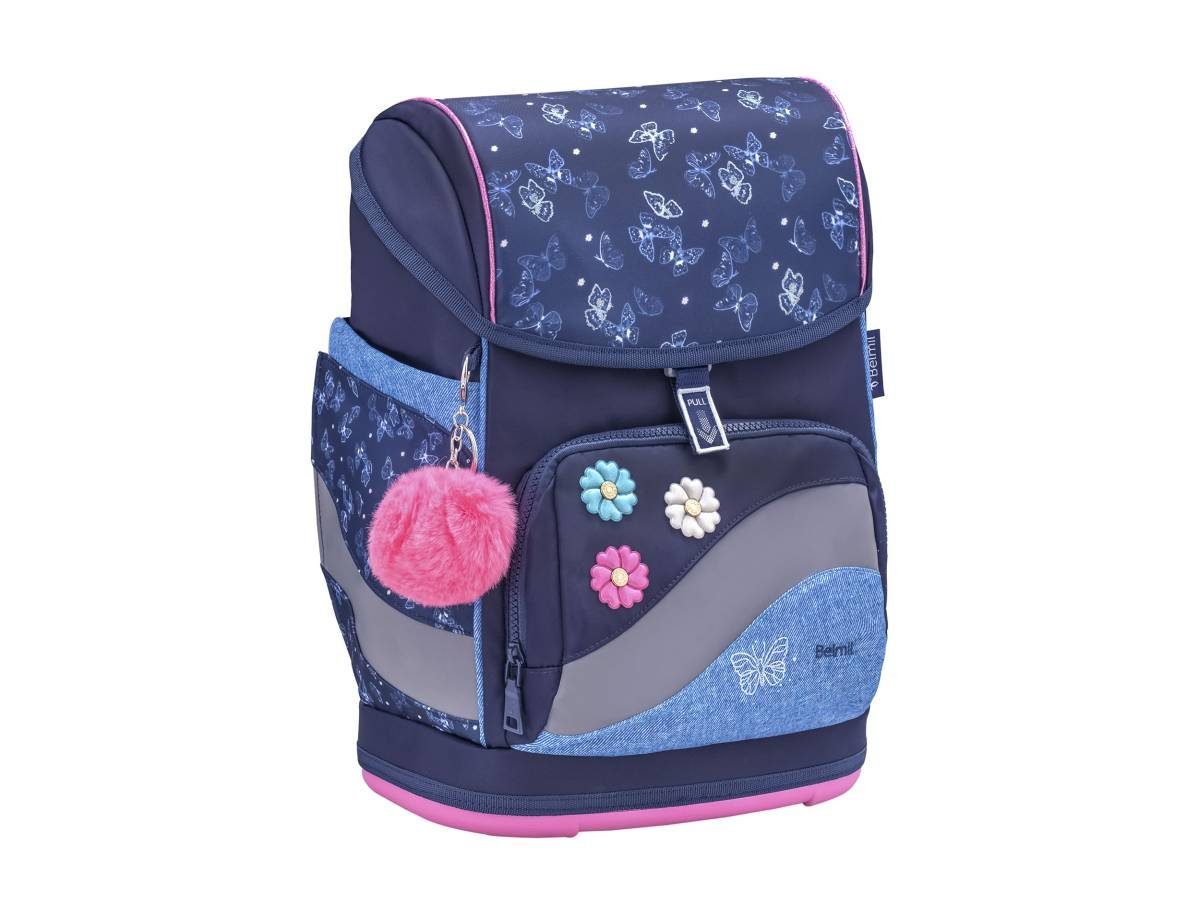 Belmil Schulranzen "Smarty Plus Premium" 2025, höhenverstellbar, 4tlg. Set, ab 1. Klasse, Einschulung, für Mädchen