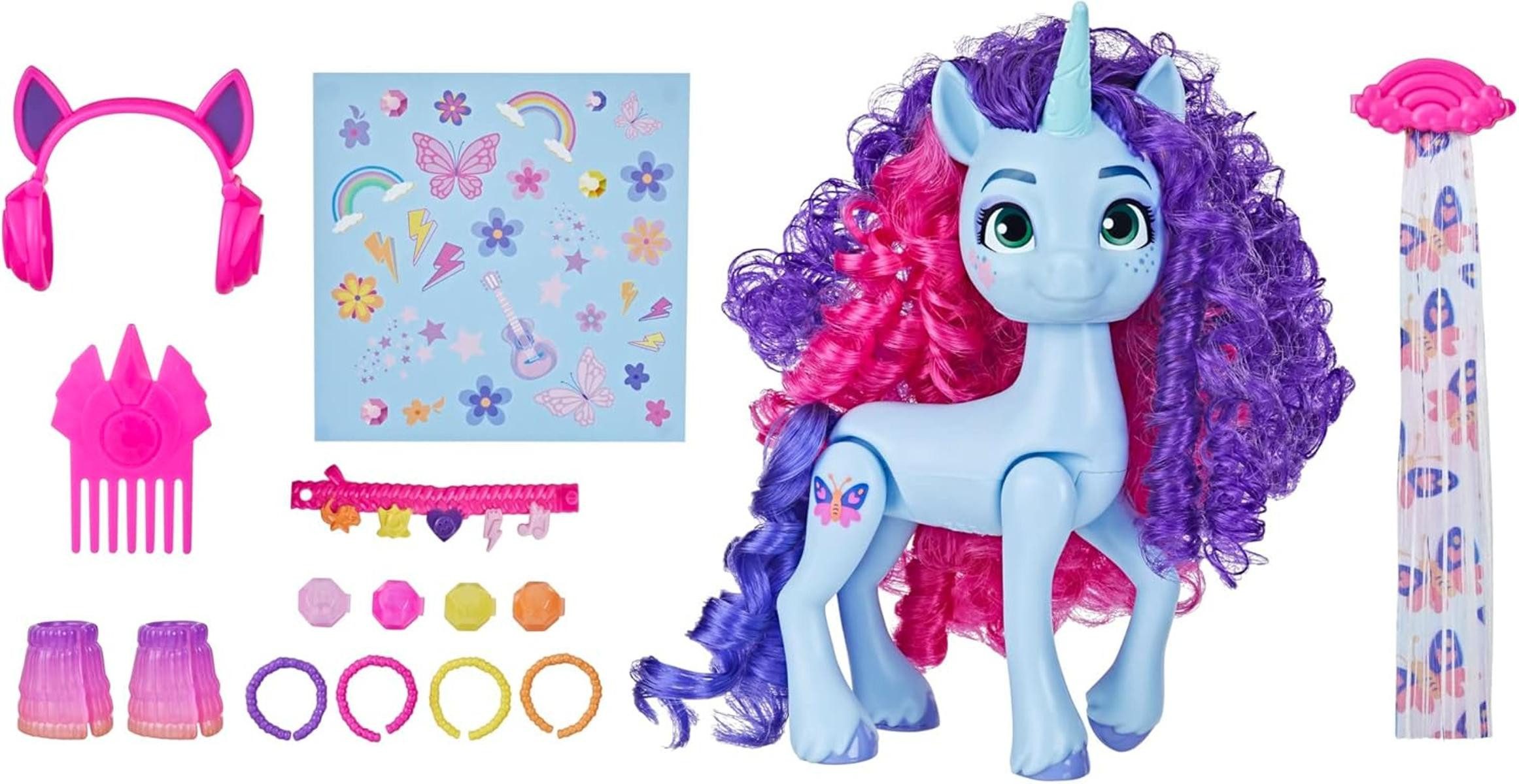 Hasbro Actionfigur My Little Pony Spielzeug Misty Brightdawn Festival-Styling Accessoires