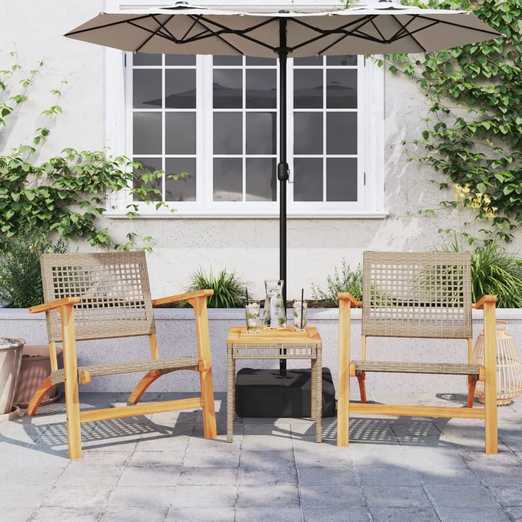 vidaXL Gartentisch Gartentisch Beige 38x38x42 cm günstig online kaufen