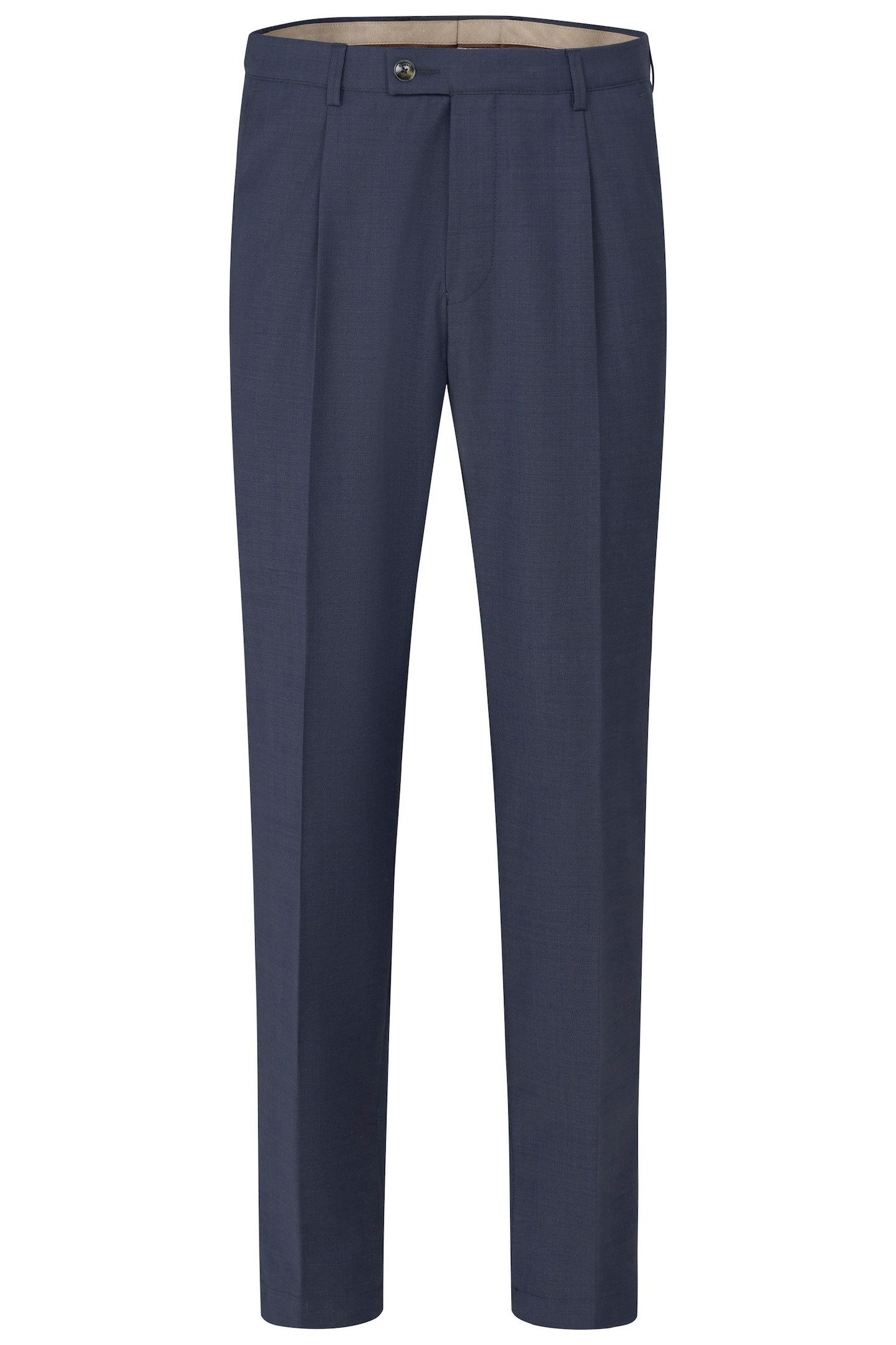 bugatti Bundfaltenhose mit Stretch und Bundfalten