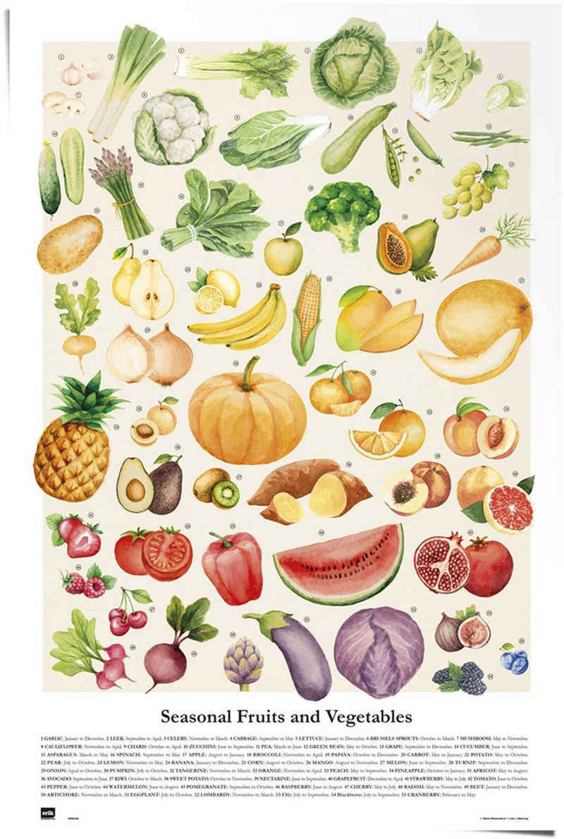 Reinders! Poster Obst und Gemüse