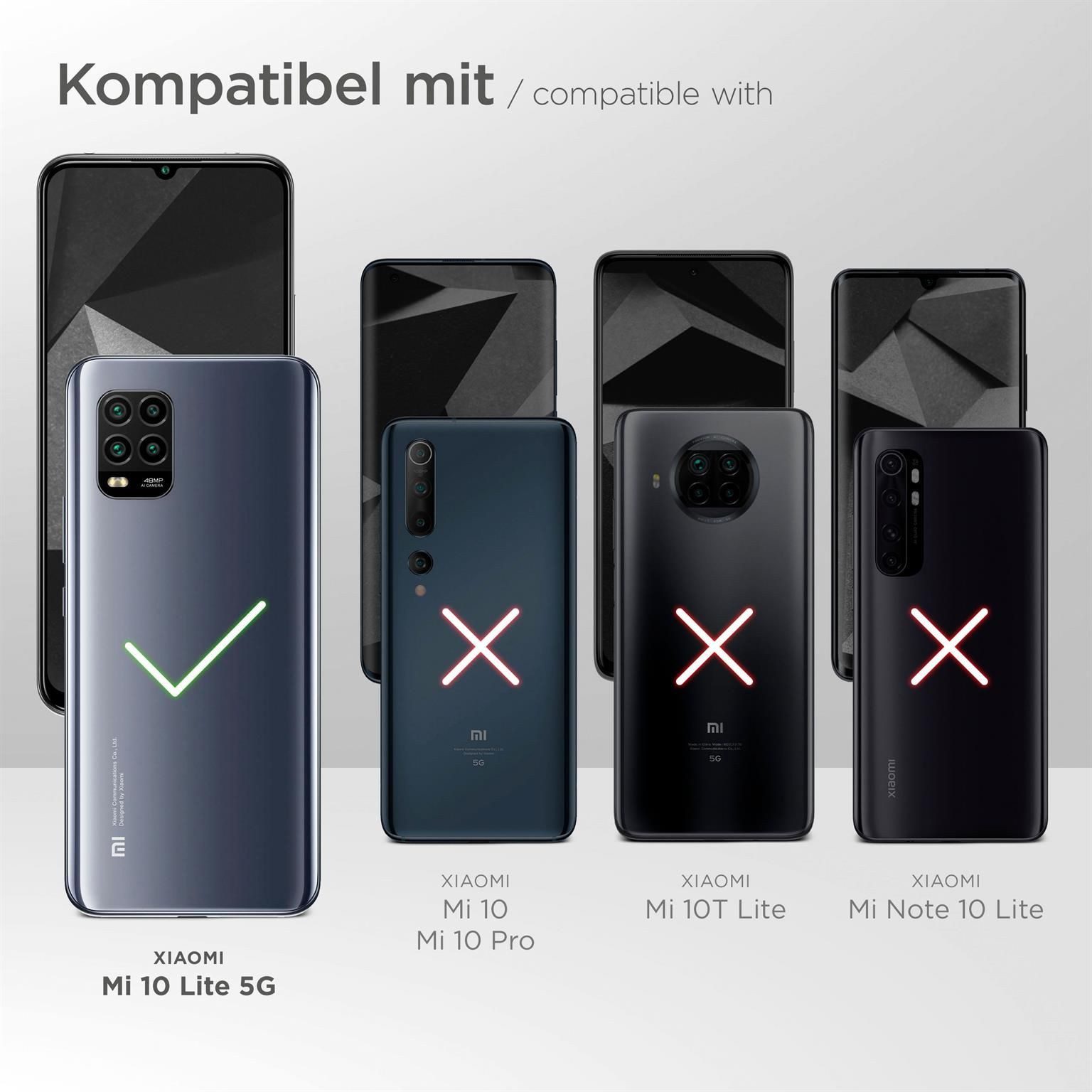 ONEFLOW Handyhülle für Xiaomi Mi 10 Lite 5G Wasserdichte Tasche BeachBag Schwarz 6,57 Zoll, Hülle mit Touch Kamera Fenster IPX8 Unterwasser-Tasche zum Schwimmen