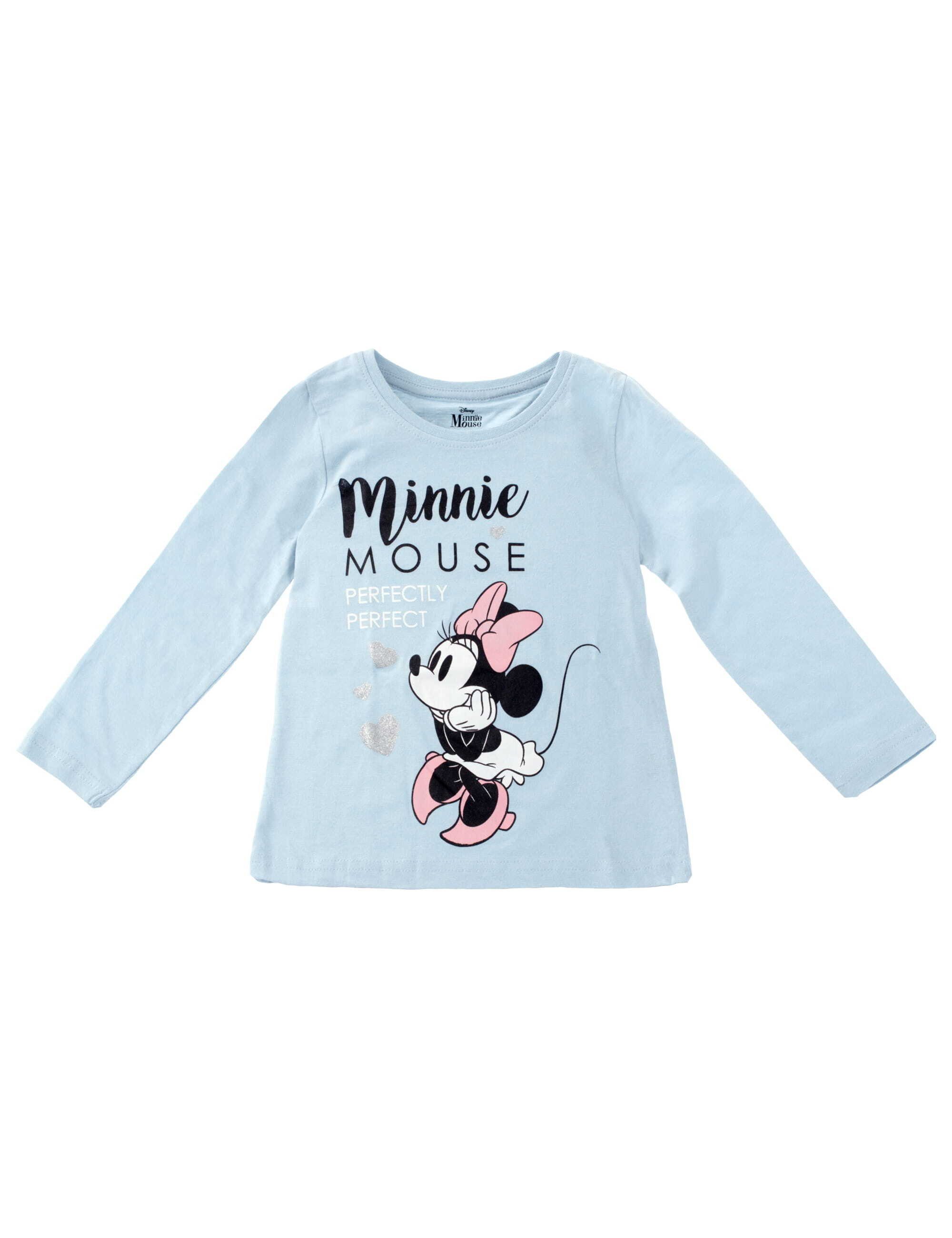 Langarmshirt Blau Langarmshirt (1-tlg) Disney Minnie Mouse
