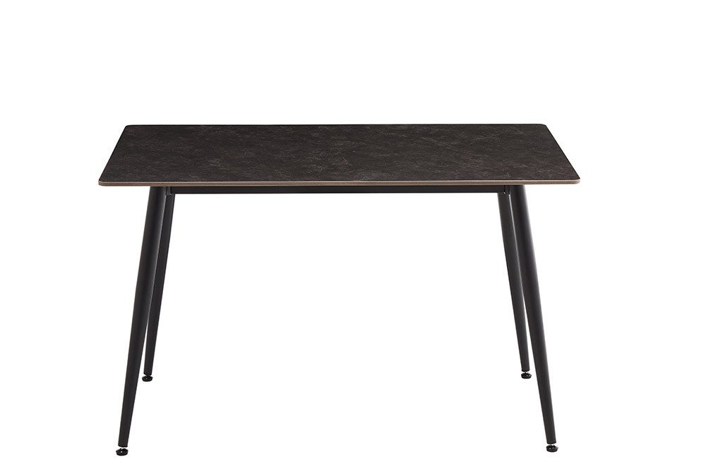 riess-ambiente Esstisch MILANO 120cm grau – Keramik, Metallgestell, Steinoptik (Einzelartikel, 1-St), moderner Küchentisch mit 4 Plätzen – ideal für Küche oder Essbereich