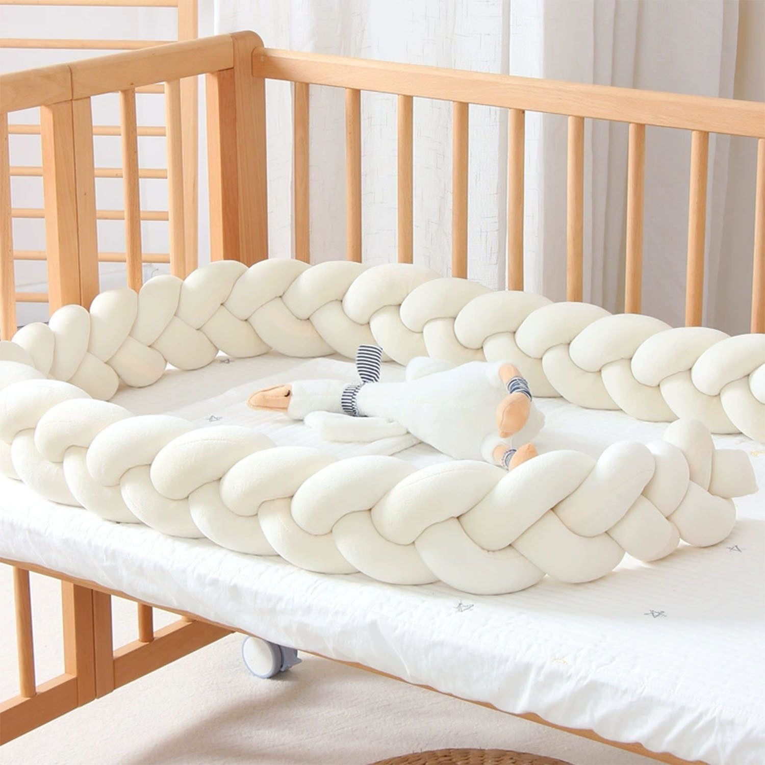 SURFOU Nestchenschlange 2M Baby Geflochtenes Seitenschläferkissen günstig online kaufen