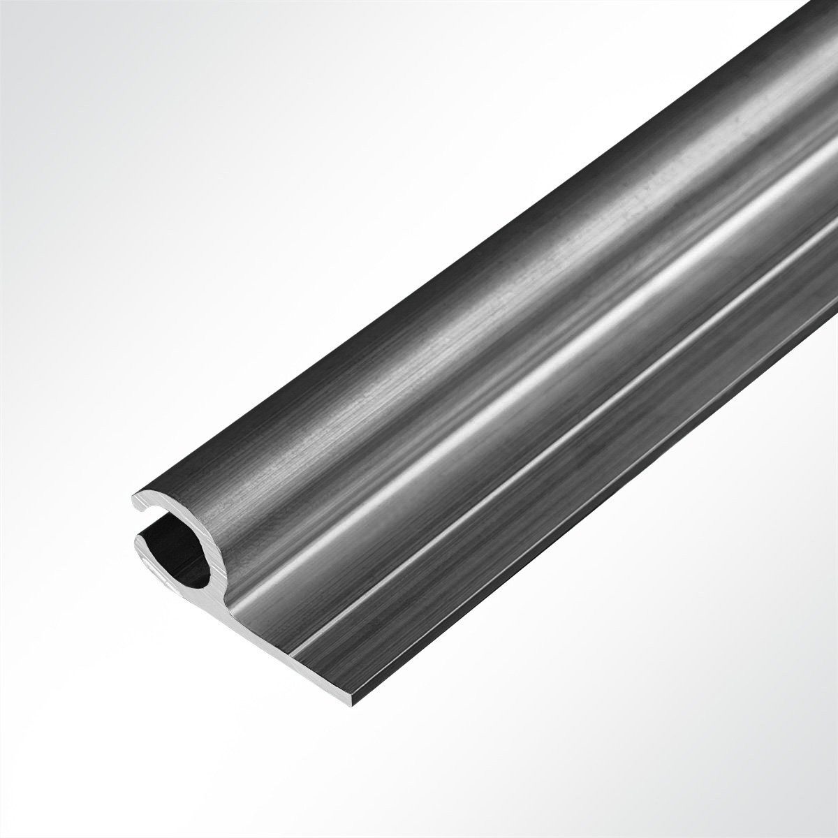 LYSEL® U-Laufschiene Kederschiene Kederleiste Aluminium grau günstig online kaufen