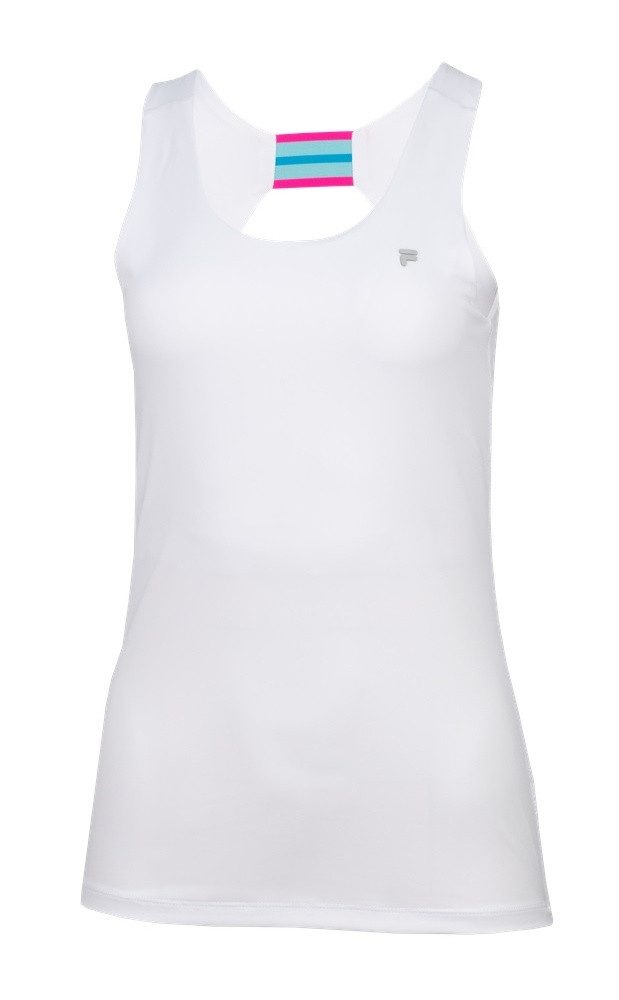 Fila Tanktop Tennis-Tank Top Alissa (breite Träger, angenehmes Tragegefühl) weiss