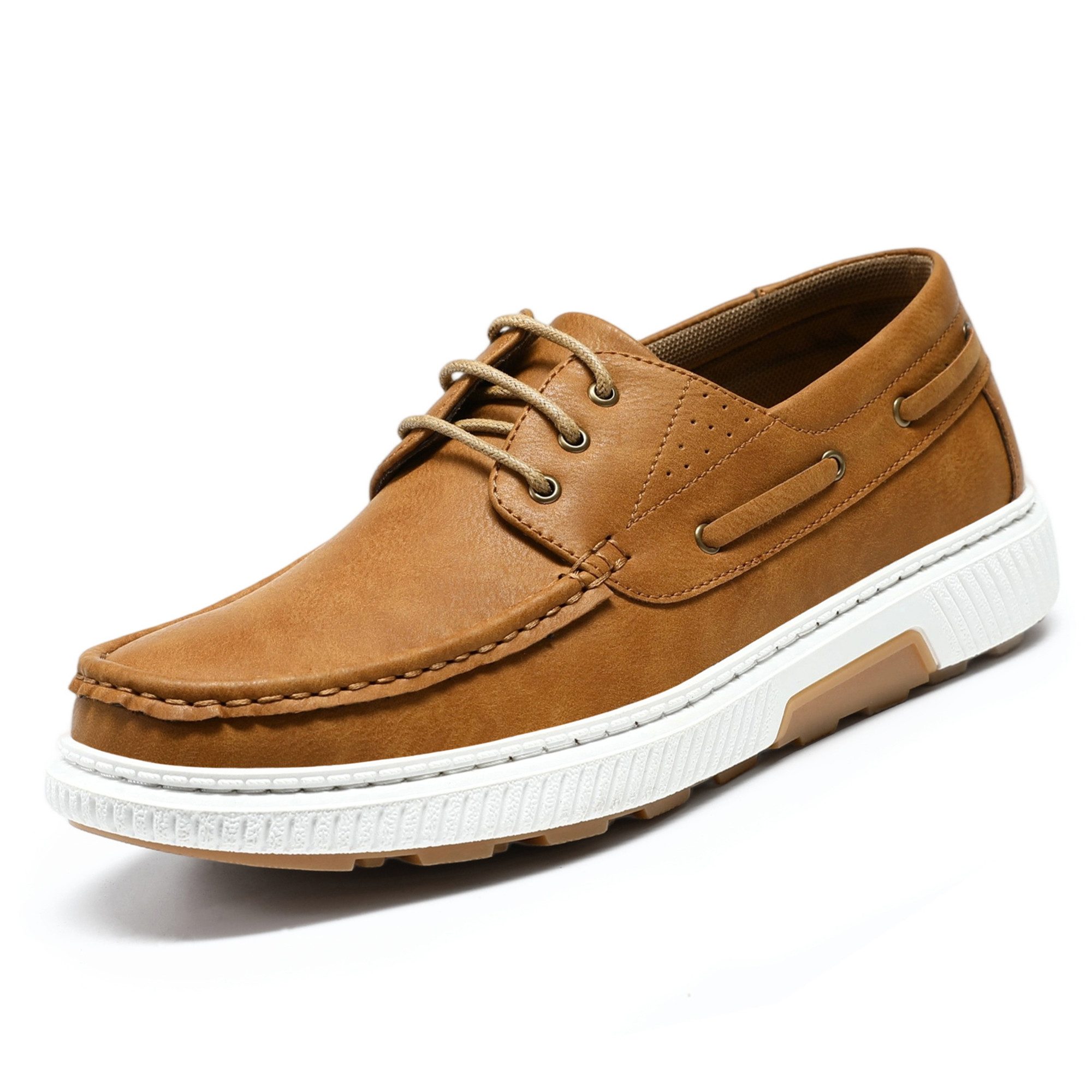 Allthemen Bootsschuh Herren elegante Mokassins Business Schnürschuhe