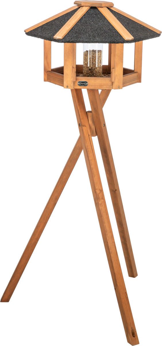 TRIXIE Vogelhaus Futterhaus - braun - ø 56 × 32 cm/1,32 m