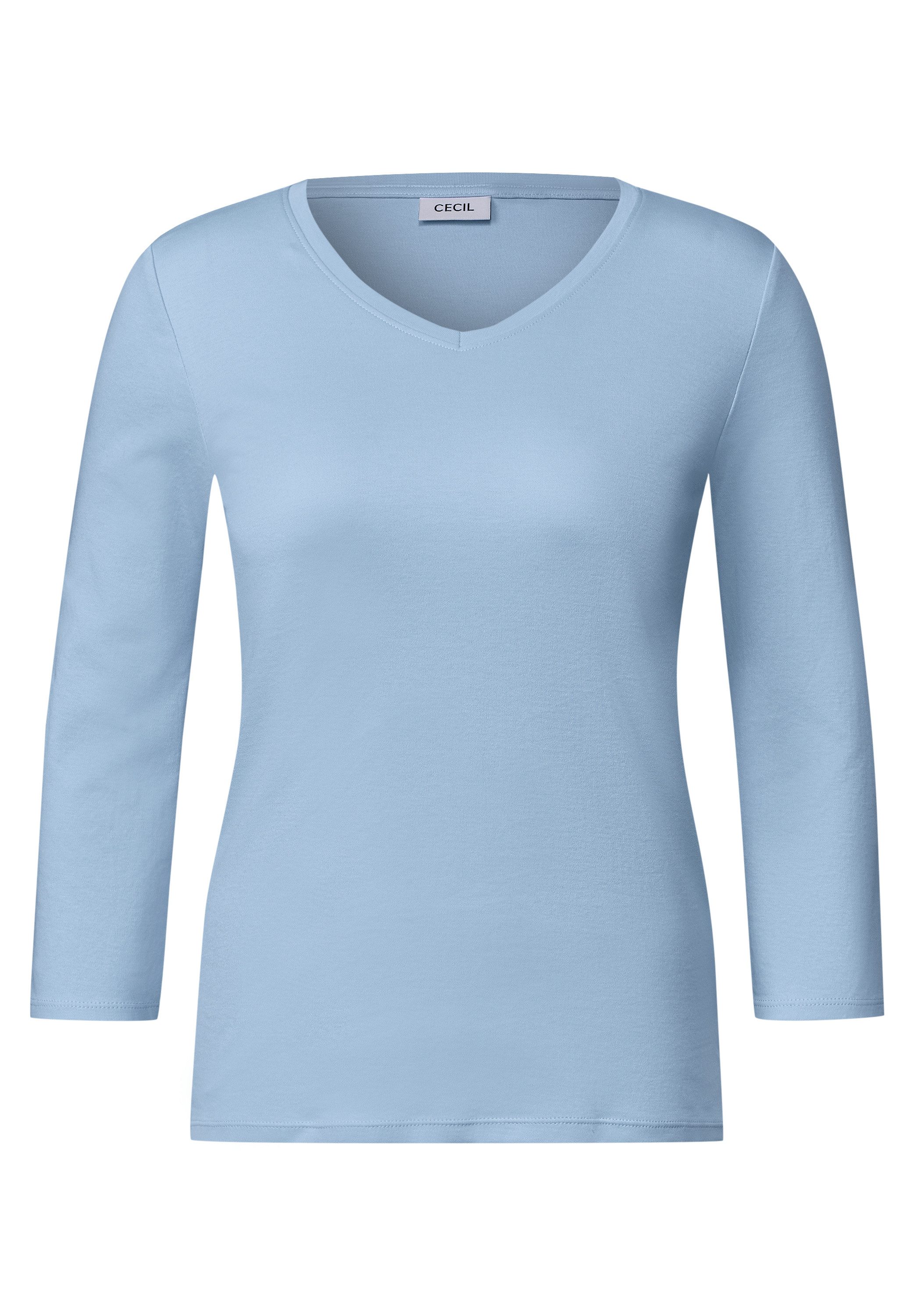 CECIL V-Shirt aus reiner Baumwolle – Bild 4 von 5