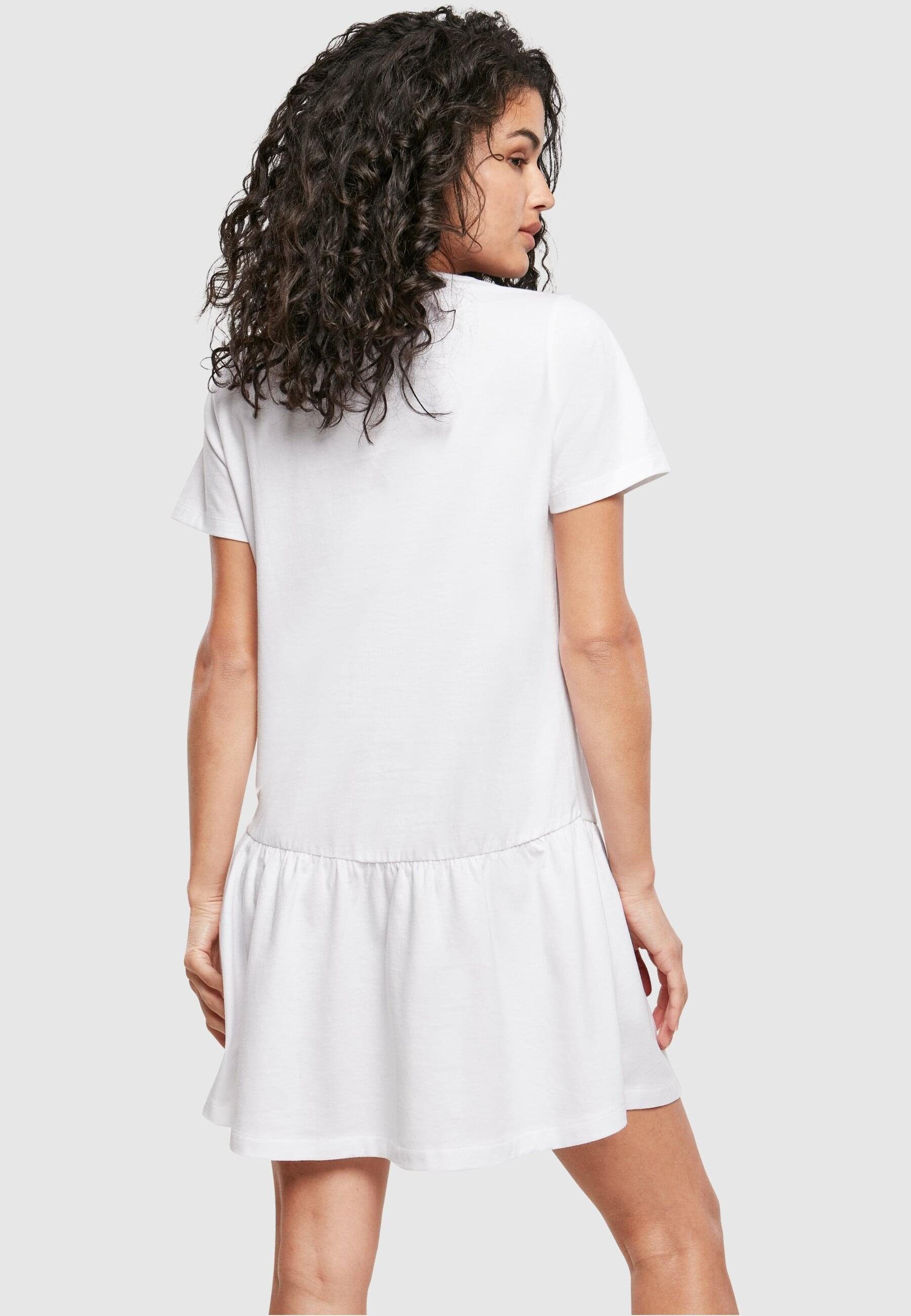 Stillkleid Damen Ladies CLASSICS Dress Valance URBAN Tee (1-tlg) white