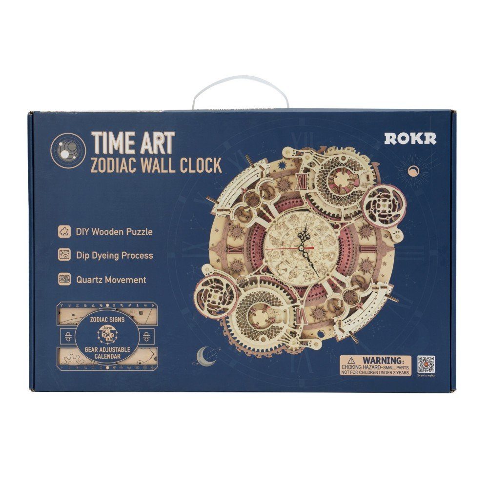 ROKR 3D-Puzzle Zodiac Wall Clock, 250 Puzzleteile – Bild 5 von 5