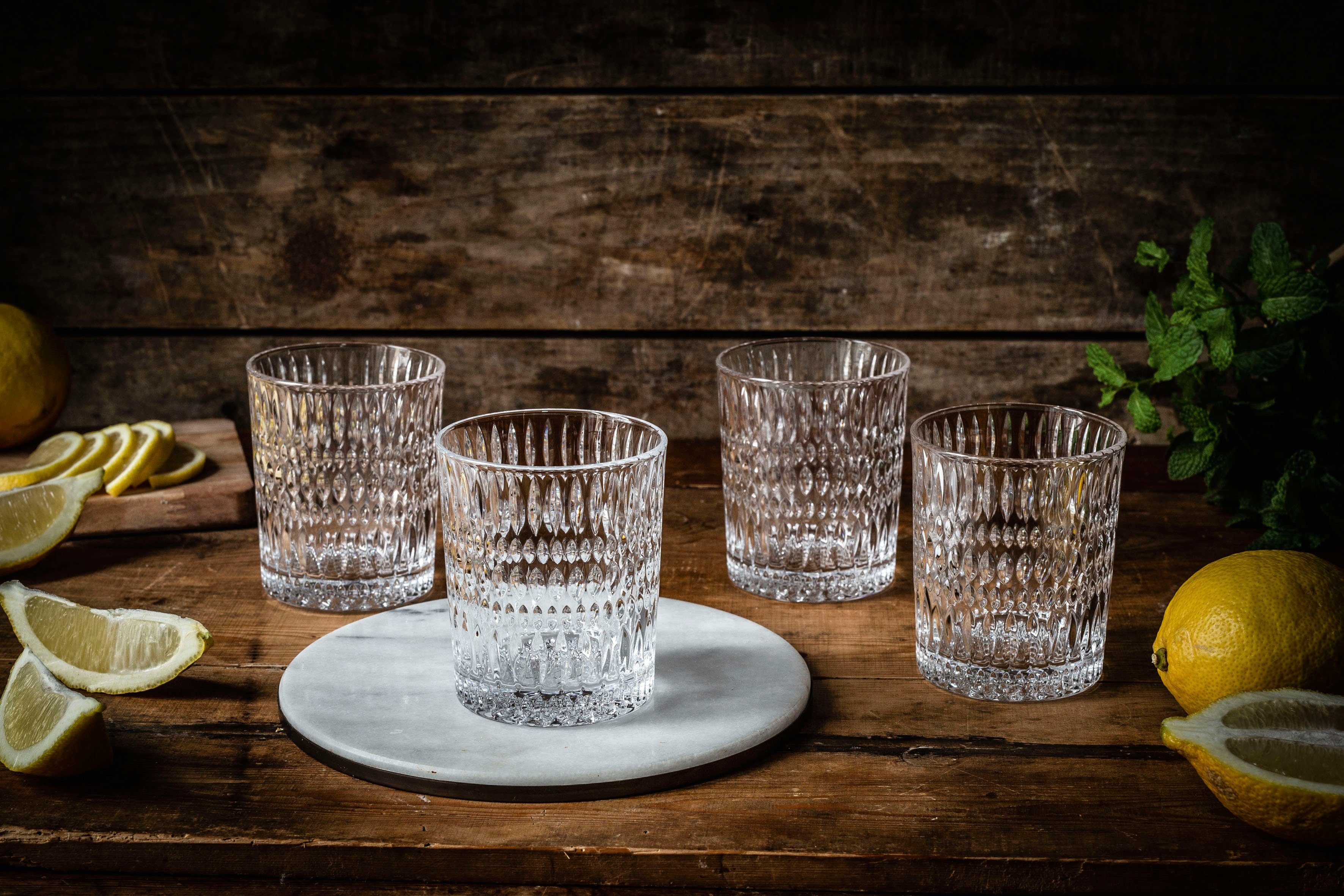 Nachtmann Becher Ethno, 4-tlg., Kristallglas, Made in Germany, 305 ml, 4-teilig