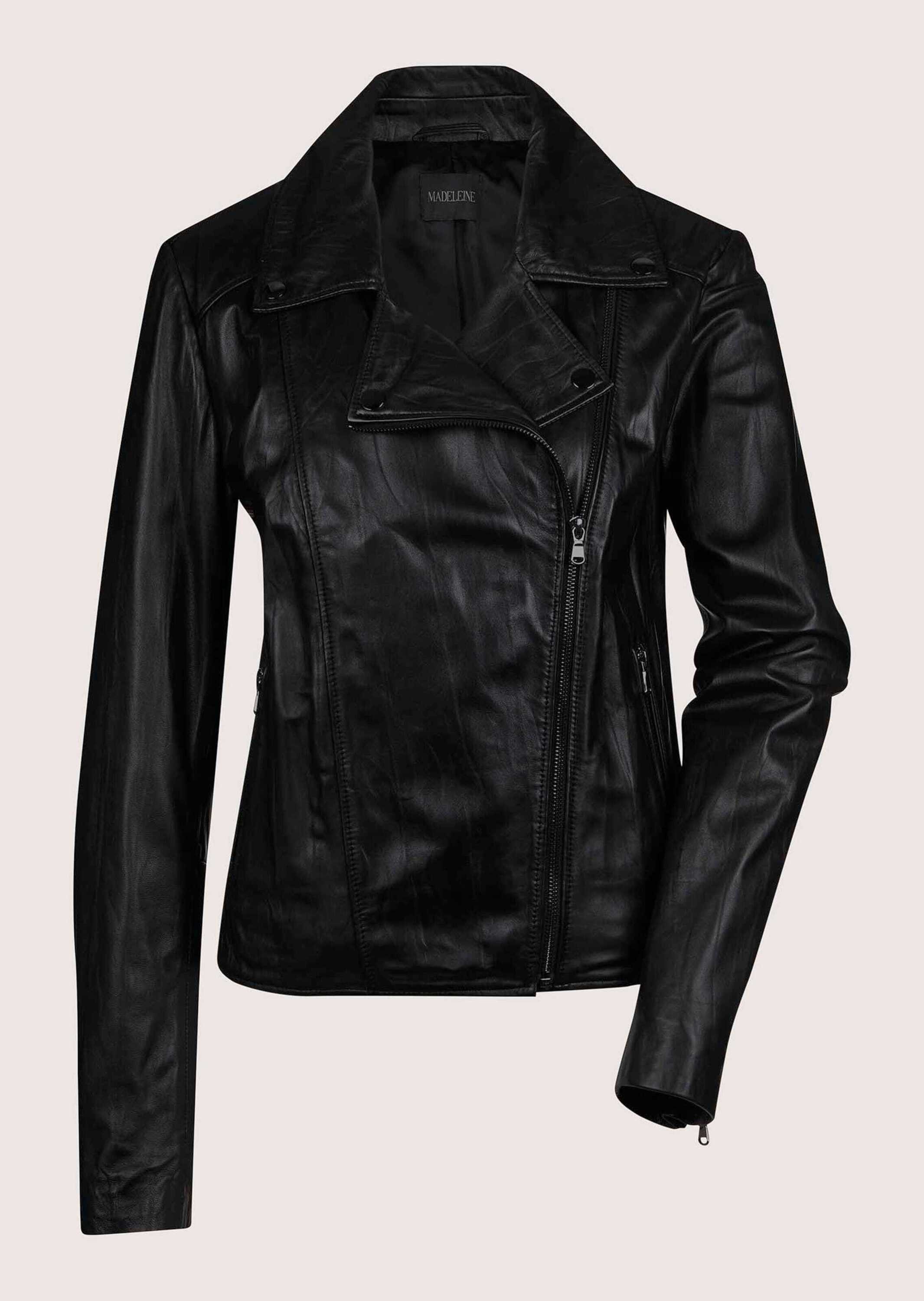 Lederjacke Biker-Jacke aus Lammnappa-Leder