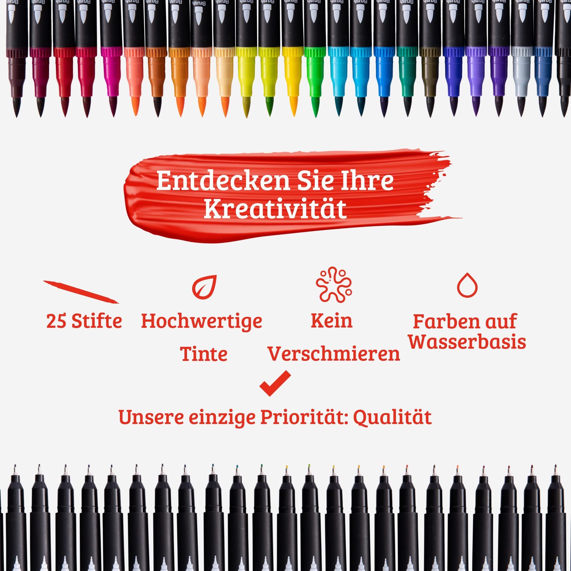 Pinselstift Brush Tritart Dual Pens Set, 25 25 Set Doppelfasermaler