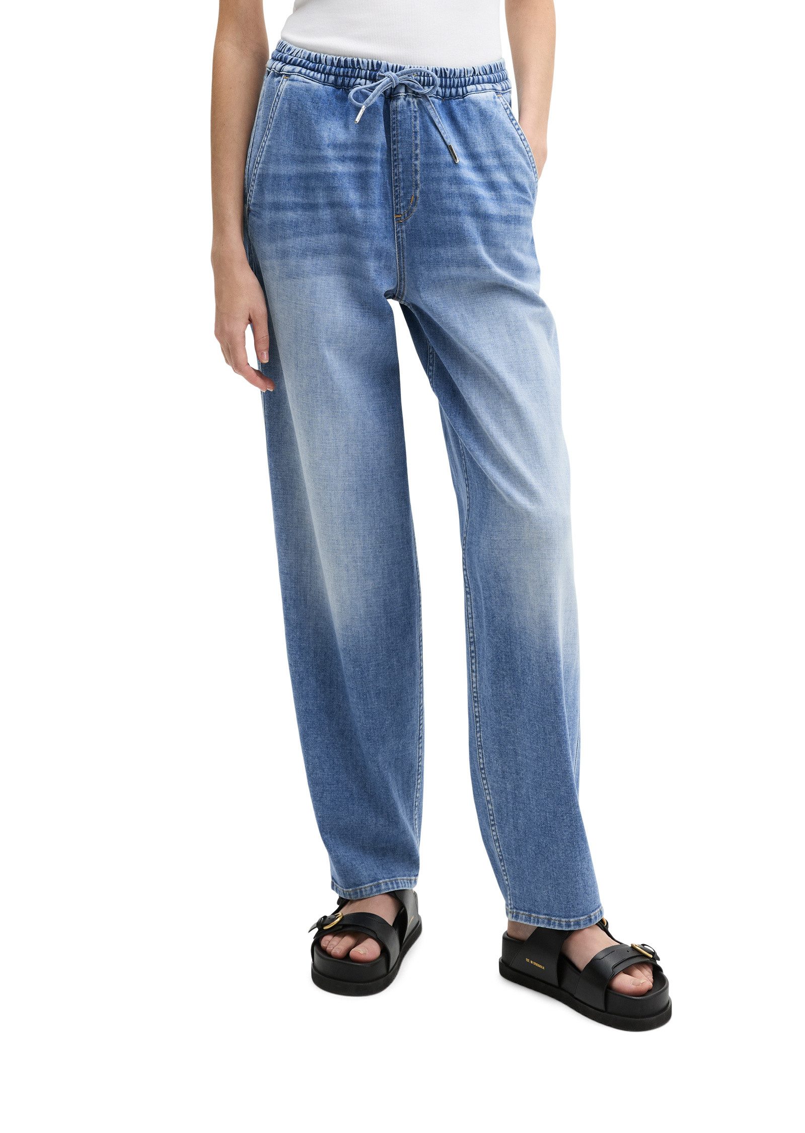 5-Pocket-Jeans aus Cashmere Touch Denim