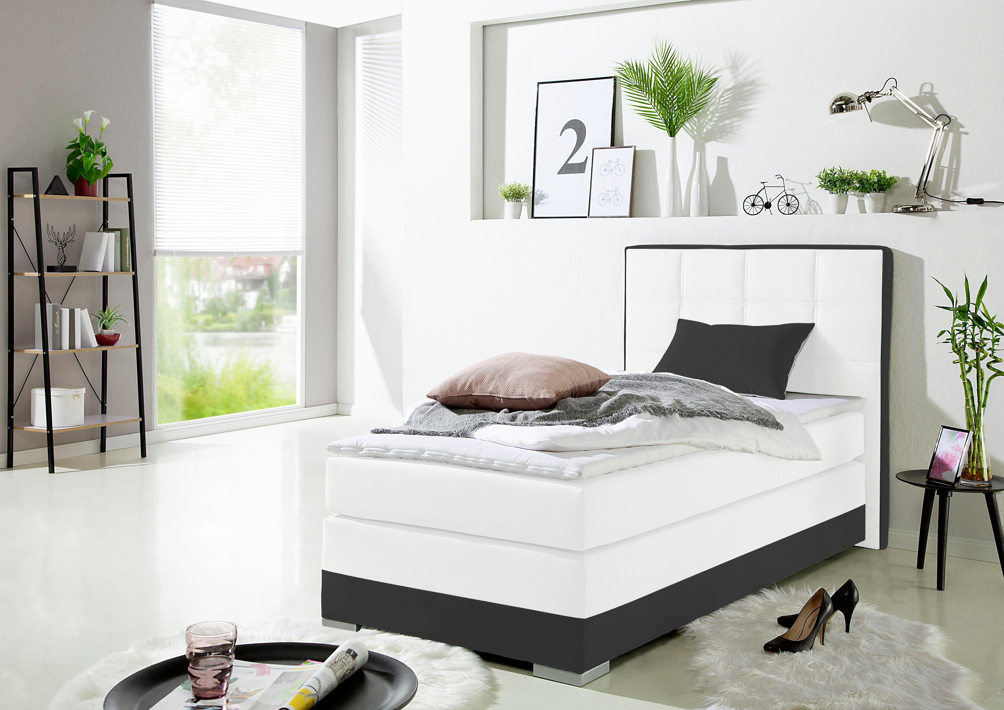 Home affaire Boxspringbett, inklusive Topper und Wendekissen
