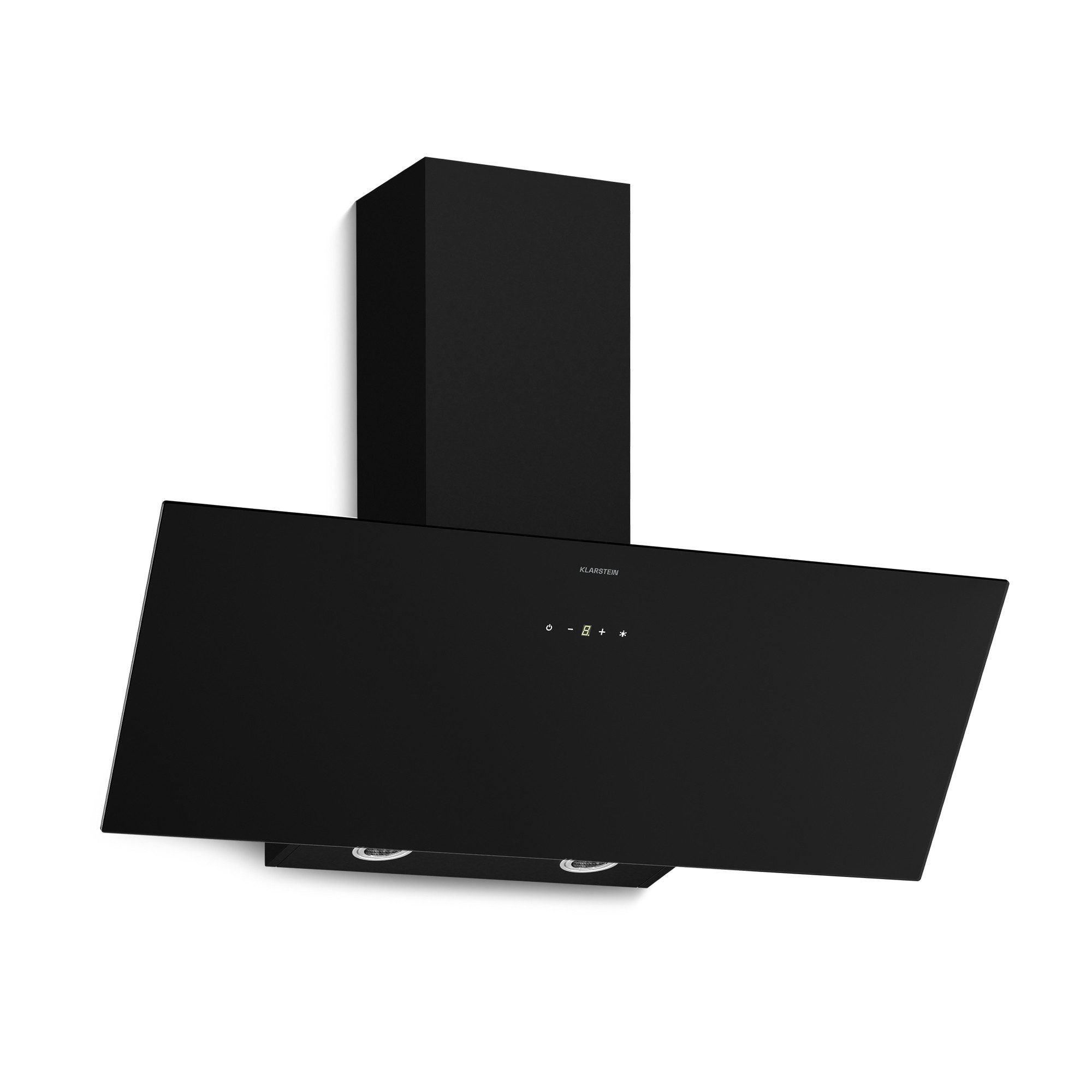 Klarstein Deckenhaube Serie CGCH3-Kl-Laurel-90Bk, Dunstabzugshaube Head free Umluft Abluft LED Touch Edelstahl