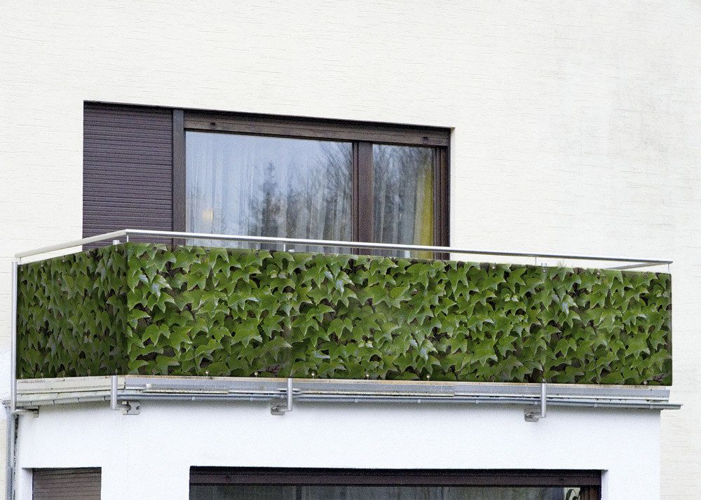 WENKO Balkonsichtschutz Wenko Sichtschutz Windschutz Balkonschutz Wilder Wein 5 m