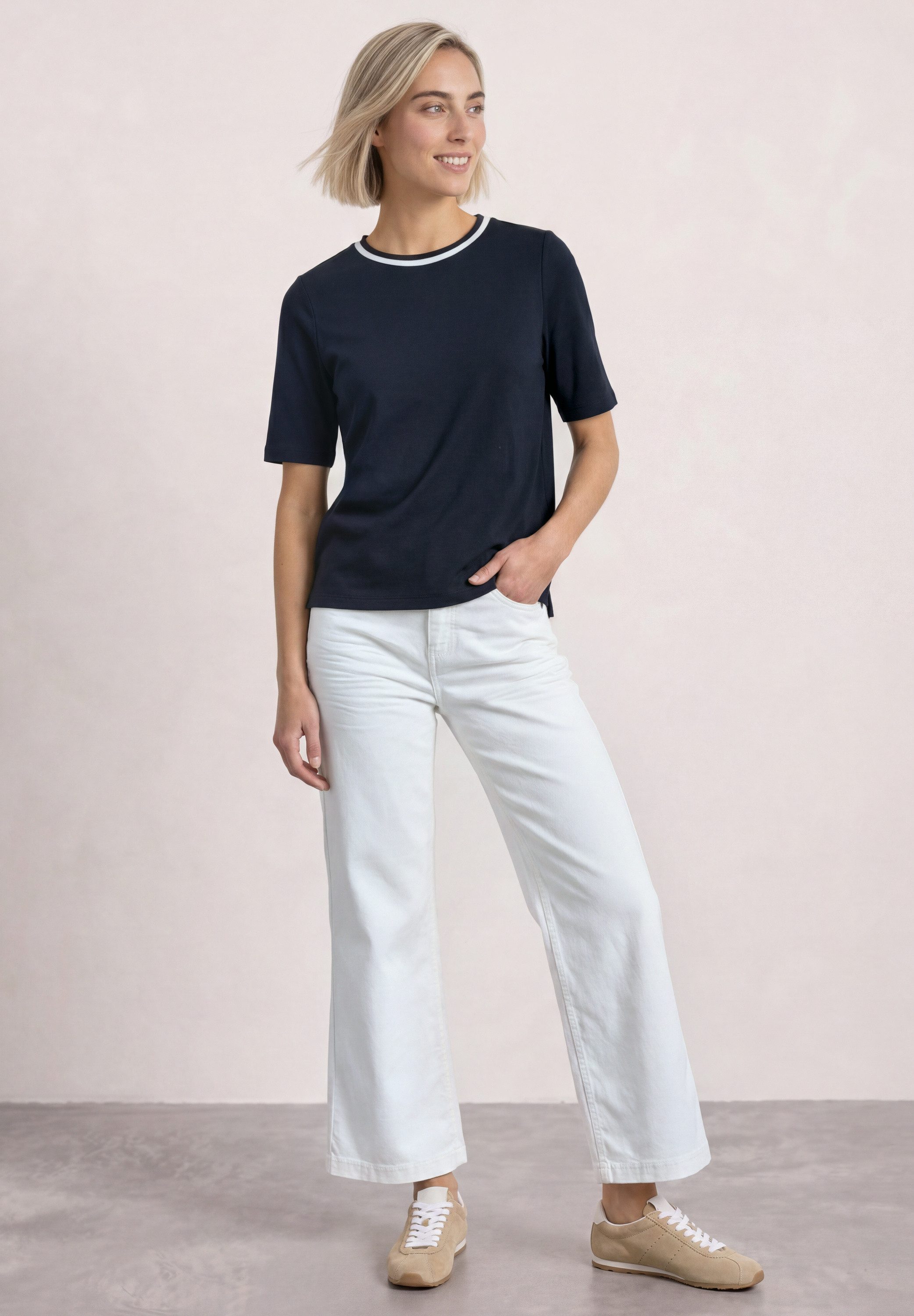STREET ONE T-Shirt mit Kontrastdetail – Bild 3 von 5
