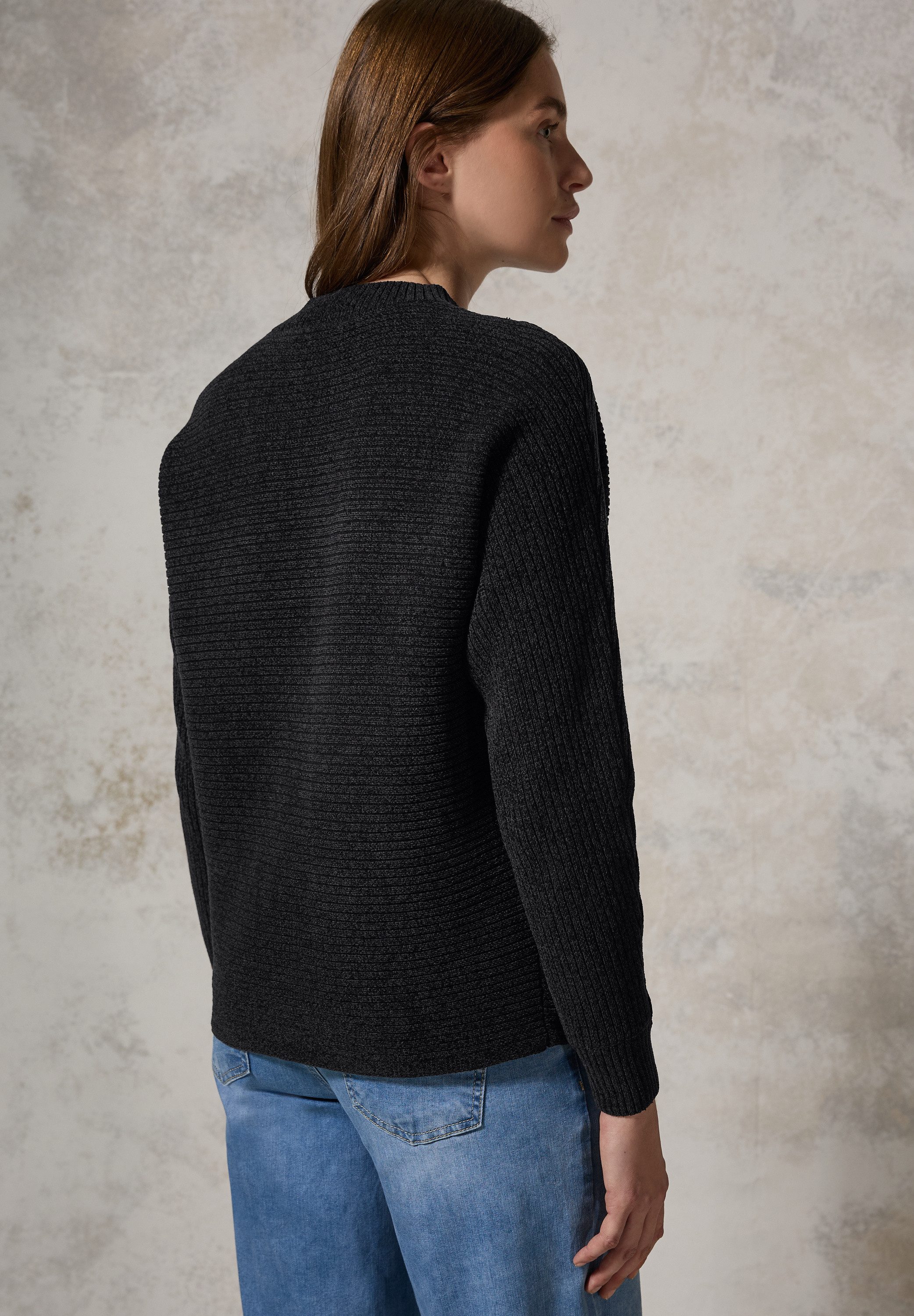 CECIL Stehkragenpullover in melierter Optik aus günstig online kaufen