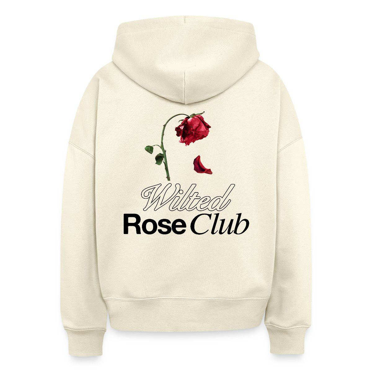 Spreadshirt Hoodie Vintage Love Streetwear Rose Design Frauen Boxy Organic Hoodie (1-tlg)