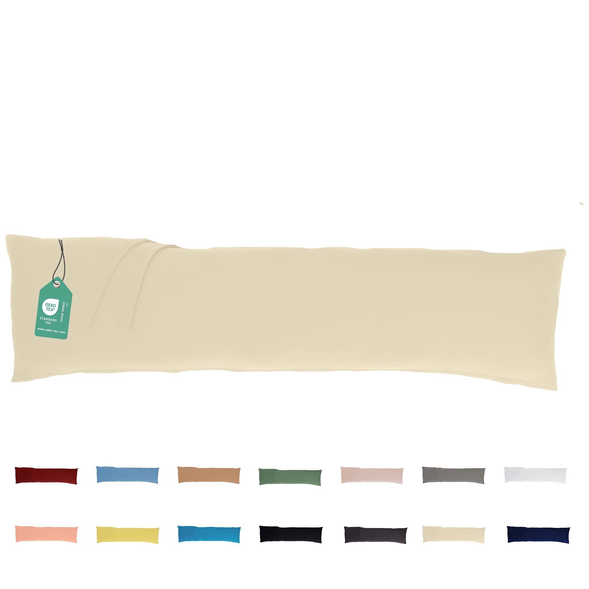 livessa Seitenschläferkissen mit bezug 40x145 cm - Schwangersschaftskissen - Schlafkissen, Kissen mit Bezug, Seitenschläferkissen : 100% Mikrofaser, Kissenbezug: 100% Baumwolle, Stillkissen mit Kissenbezug