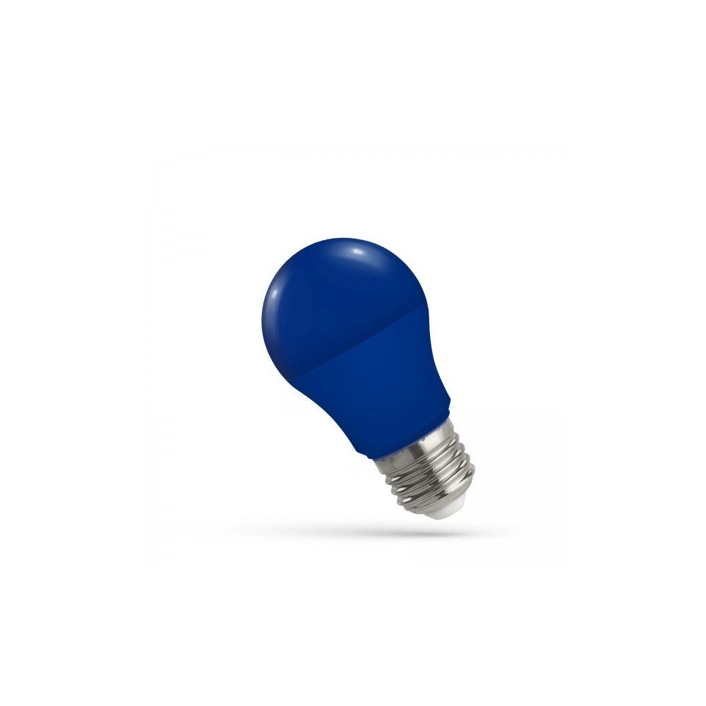 Spectrum LED-Leuchtmittel LED E27 A50 Farbig Bunt 4,9W Birnenform 270° Lichterkette Deko BLAU, E27, Blau