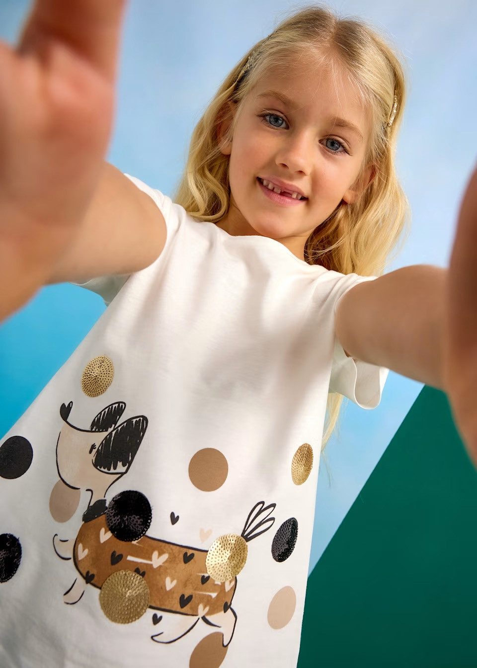 Mayoral Print-Shirt Set Leggings und T-Shirt Hund Mädchen (370664)
