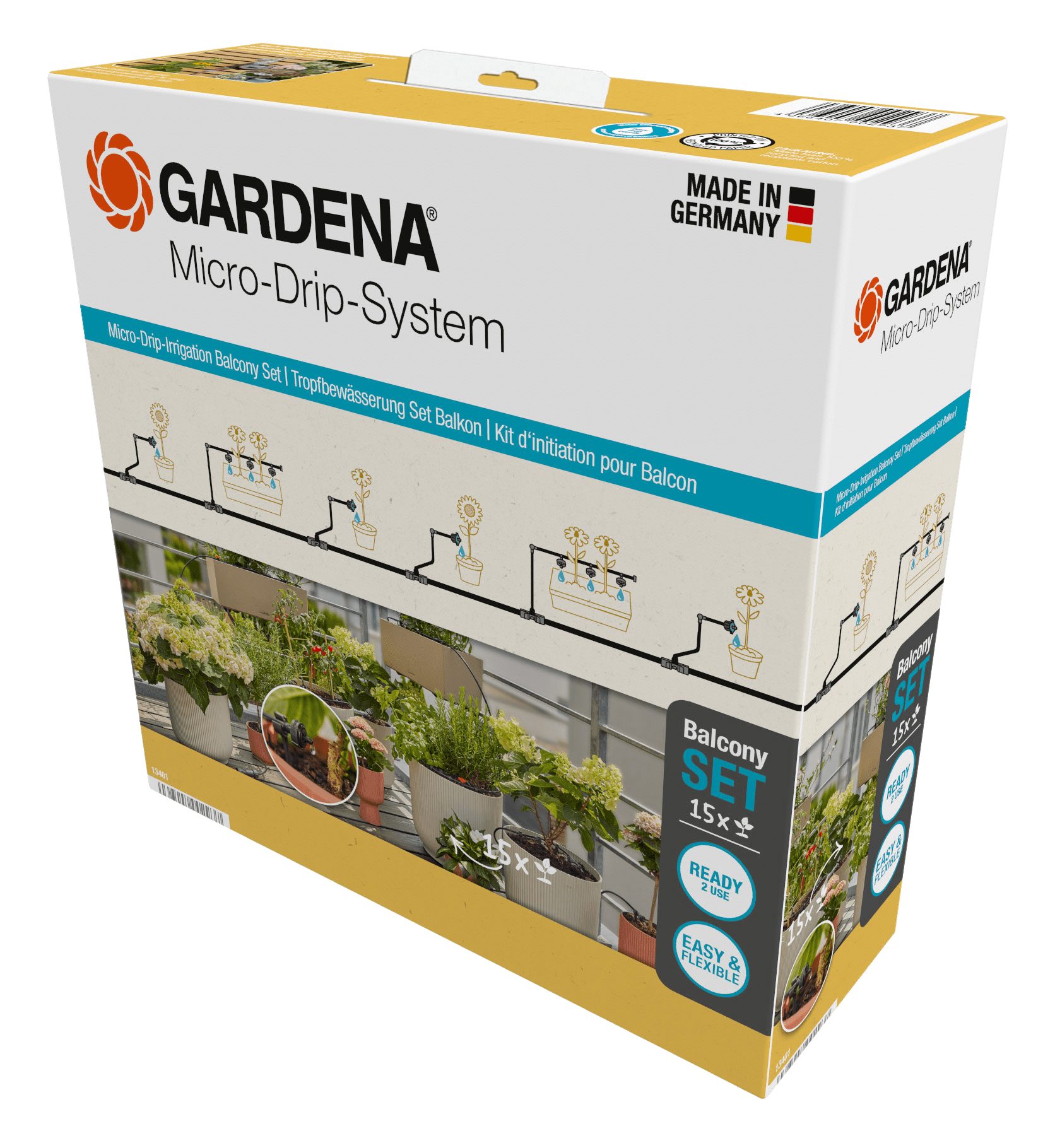 GARDENA Bewässerungssystem Gardena Micro Drip, Tropfbewässerung Set