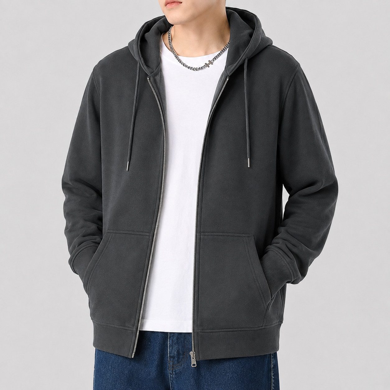 S&S Kapuzensweatjacke Herren Kapuzenjacke Zip-Hoodie (Packung, 1-tlg., Kapuzensweatjacke) Sweatshirt Kapuze mit Reißverschluss