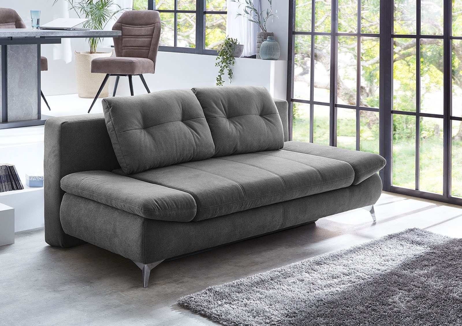 Jockenhöfer Gruppe Schlafsofa Mats, B: 200 cm, Liegefl. 160x200 cm, mit Schlaffunktion, Bettkasten & Armteilverstellung