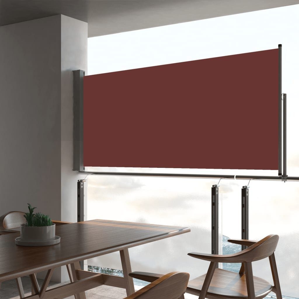 vidaXL Balkonsichtschutz »Ausziehbare Seitenmarkise 60×300 cm Braun