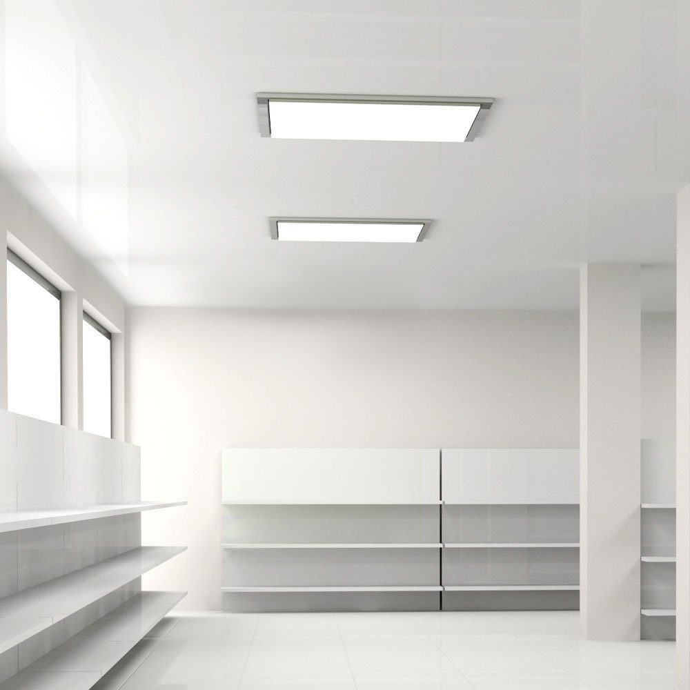 V-TAC LED Einbaustrahler, LED-Leuchtmittel fest verbaut, Kaltweiß, LED Einbaupanel Aluminium Deckenleuchte quadratisch Deckenlampe 2x