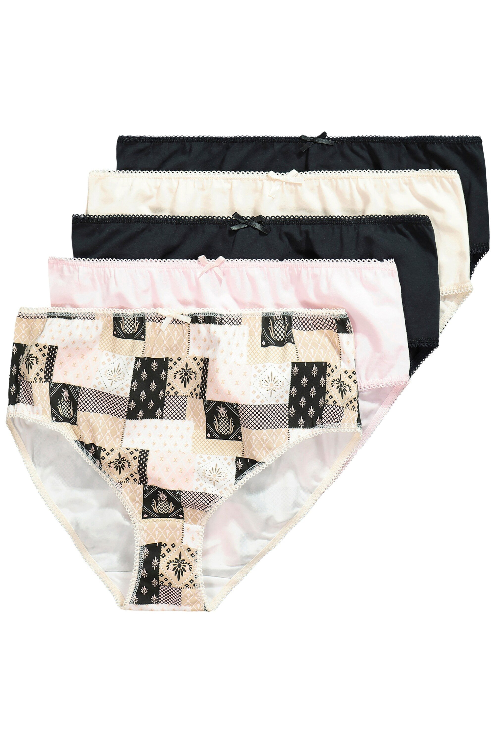 Slip Midislips 5er-Pack Mustermix/uni