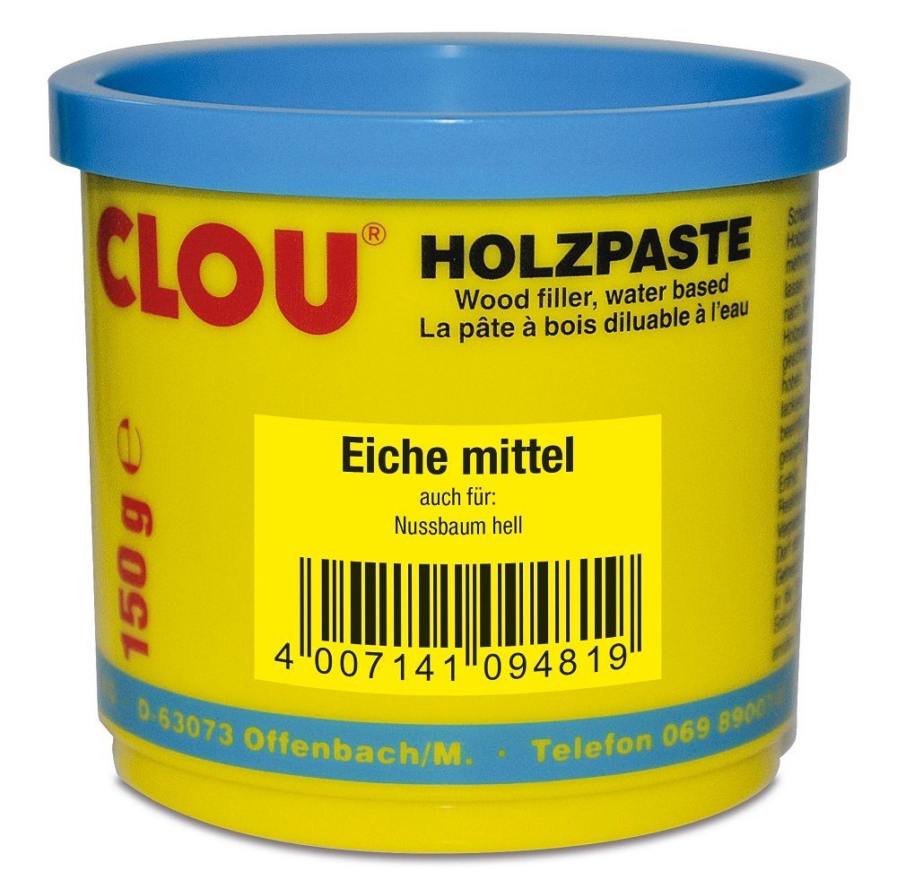 CLOU Spachtelmasse CLOU Holzpaste 8 Eiche mittel Wasserverdünnbar 150g