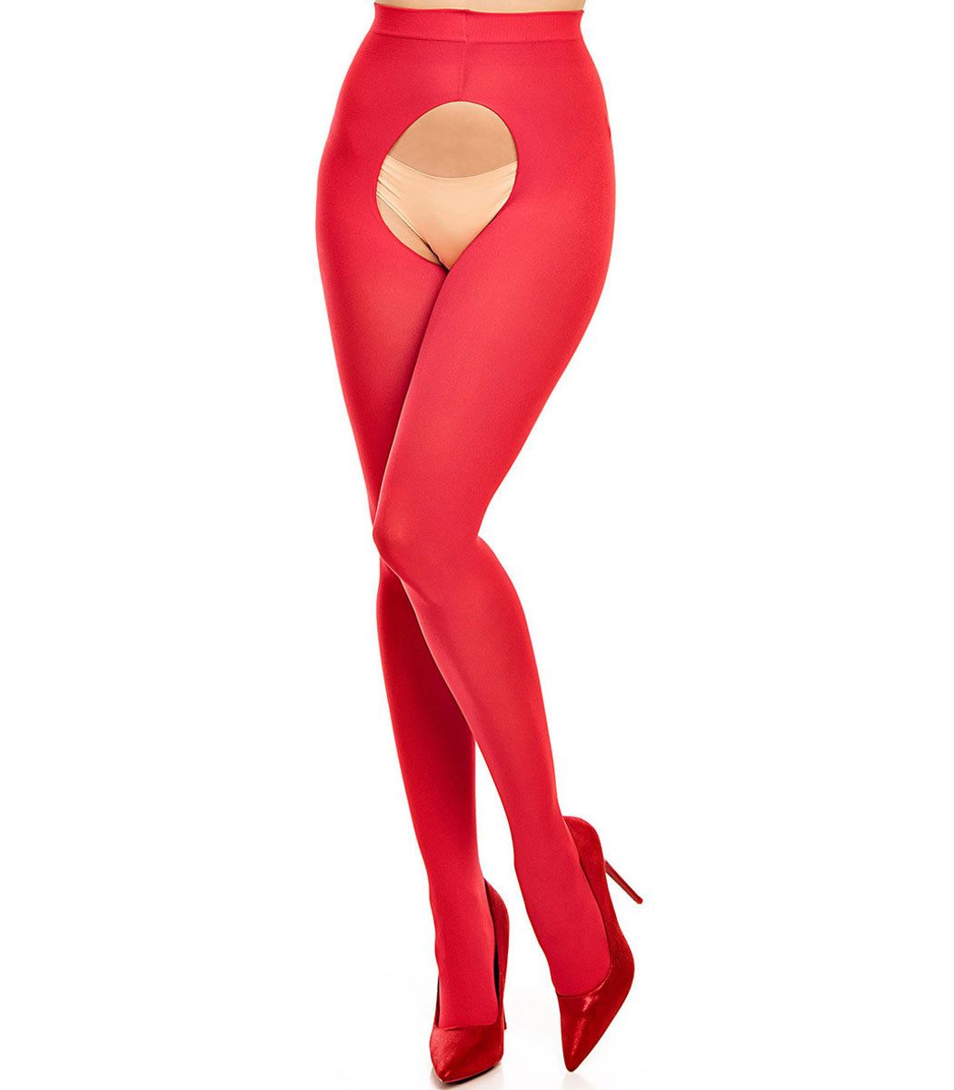 GLAMORY Ouvert Strumpfhose OUVERT 60 DEN (Packung 1 St. 1-er Pack) Semi-blickdicht & matt