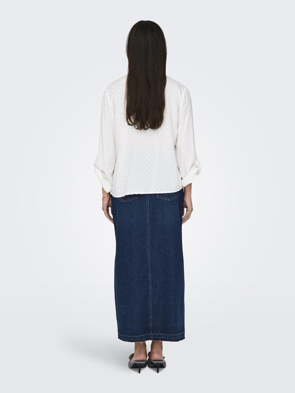 JACQUELINE de YONG Blusenshirt Haifischkragen Knopfleiste günstig online kaufen