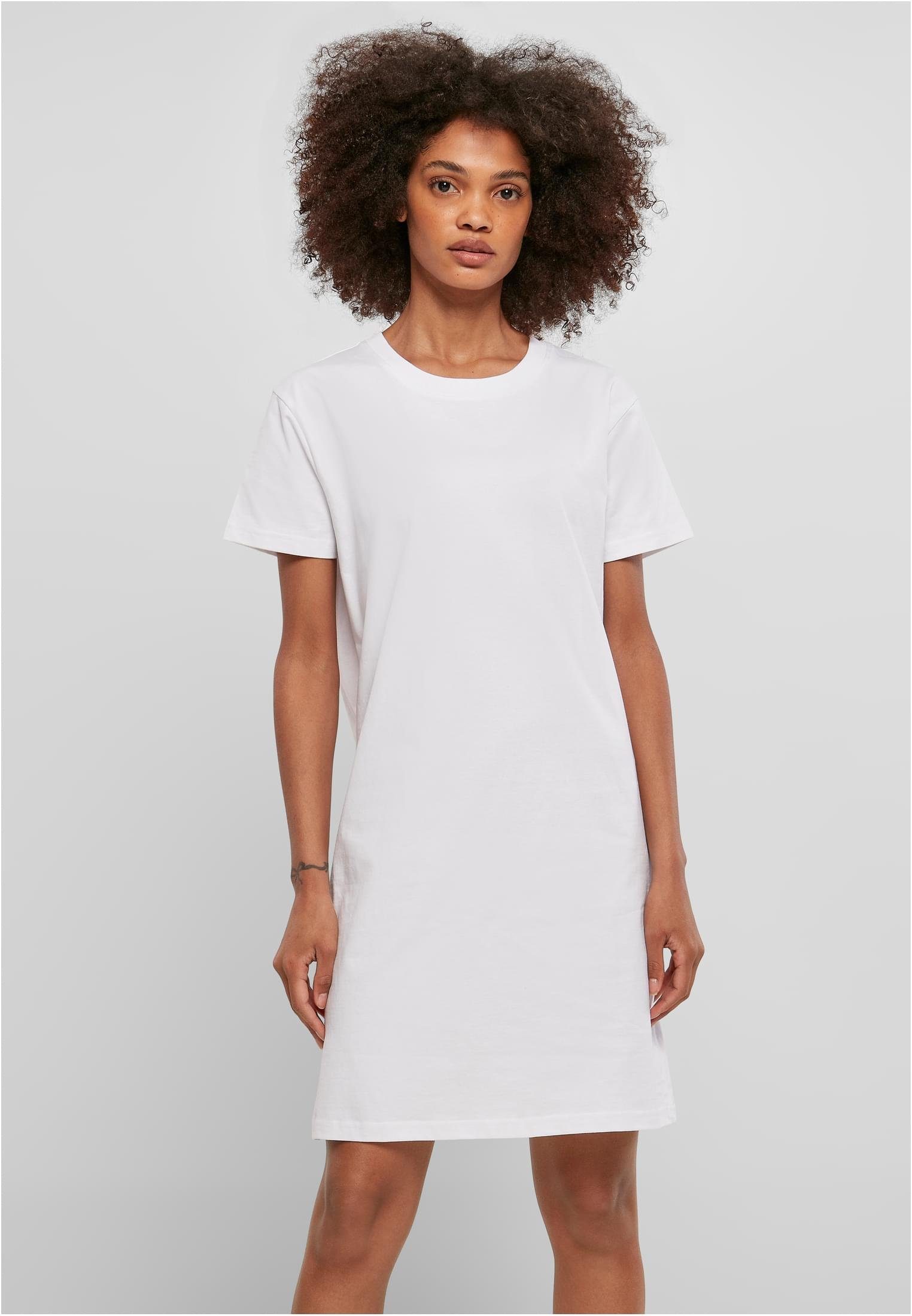 Recycled white Cotton Dress Boxy CLASSICS Tee Jerseykleid (1-tlg) URBAN Ladies Damen