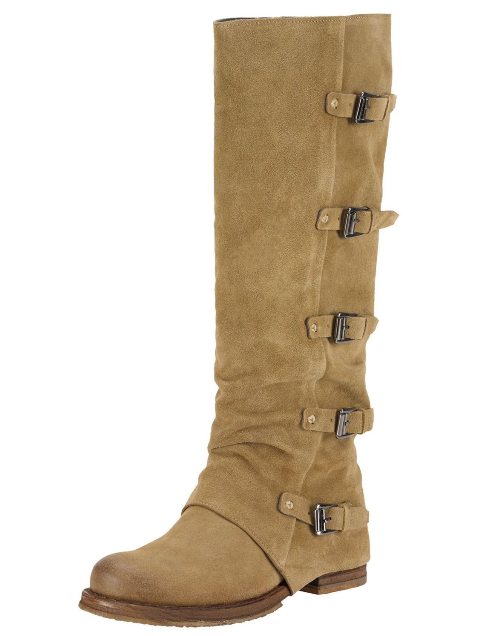 Felmini Stiefel Veloursleder . Bikerboots günstig online kaufen