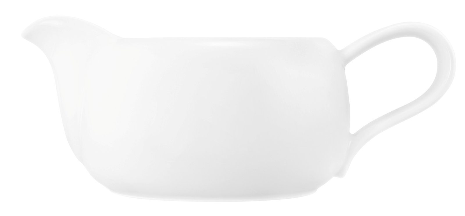 Seltmann Weiden Sauciere Liberty weiss uni Sauciere 0,6 l, Porzellan, (Saucieren), Sauciere weiss