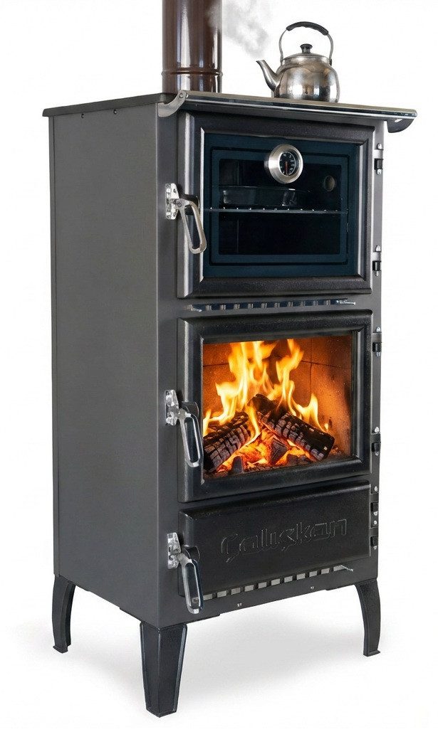Caliskan Holzherd 306 mit Backfach+Herdplatte, 12,1 kW