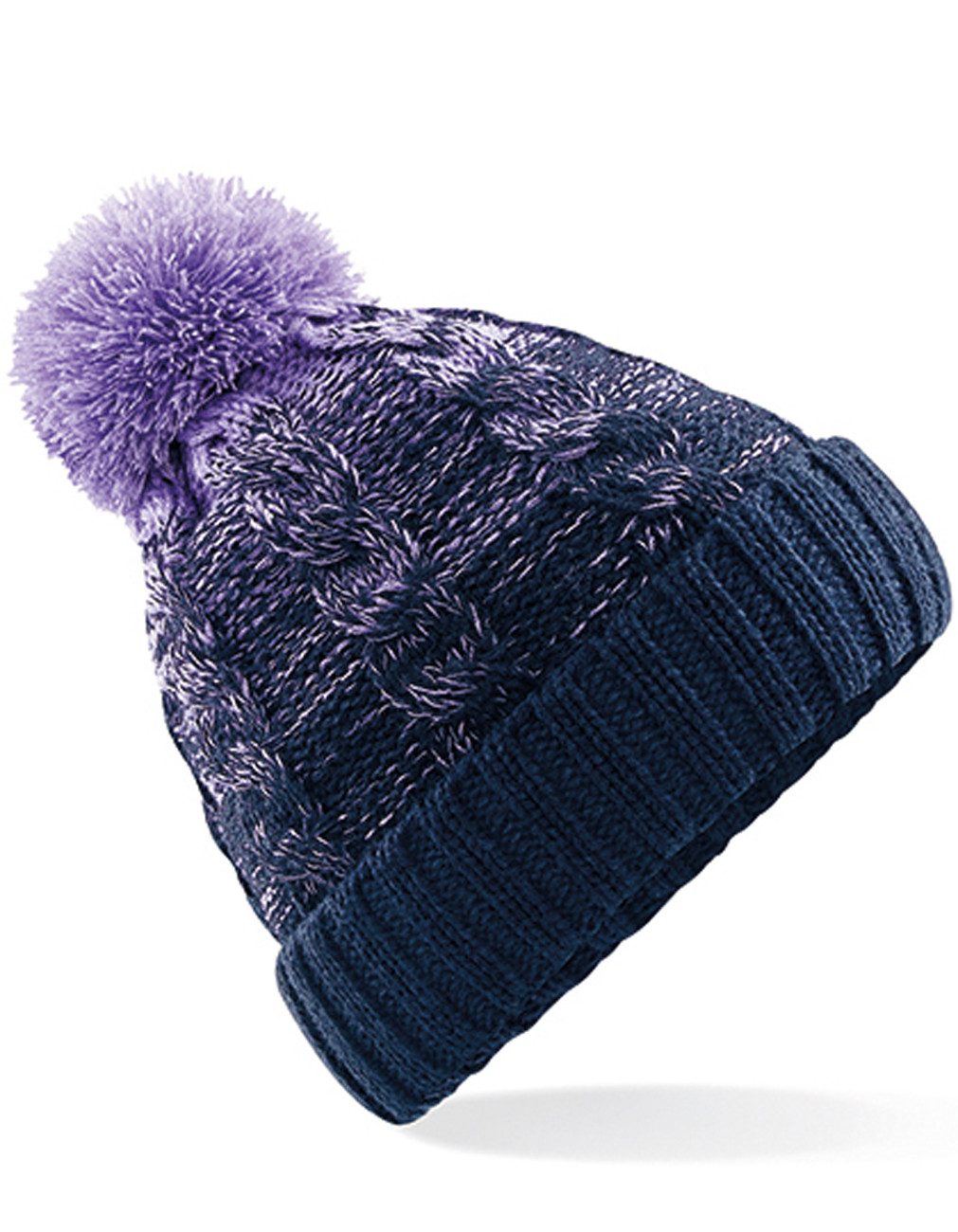 Bommelmütze modische Damen Mütze / Wintermütze / Bommelmütze / Strickmütze