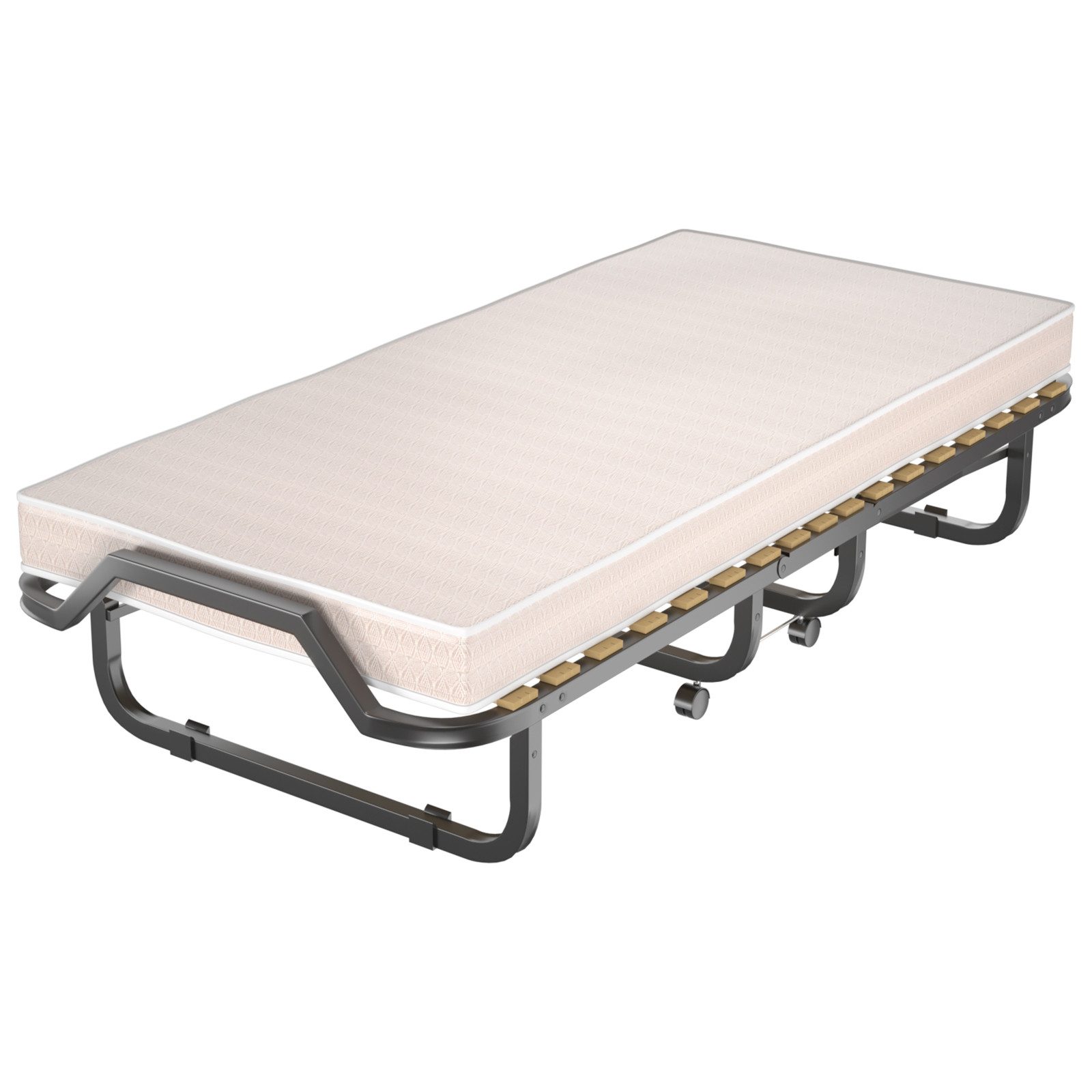 COSTWAY Gästebett klappbar, 90x200cm auf Rädern, günstig online kaufen