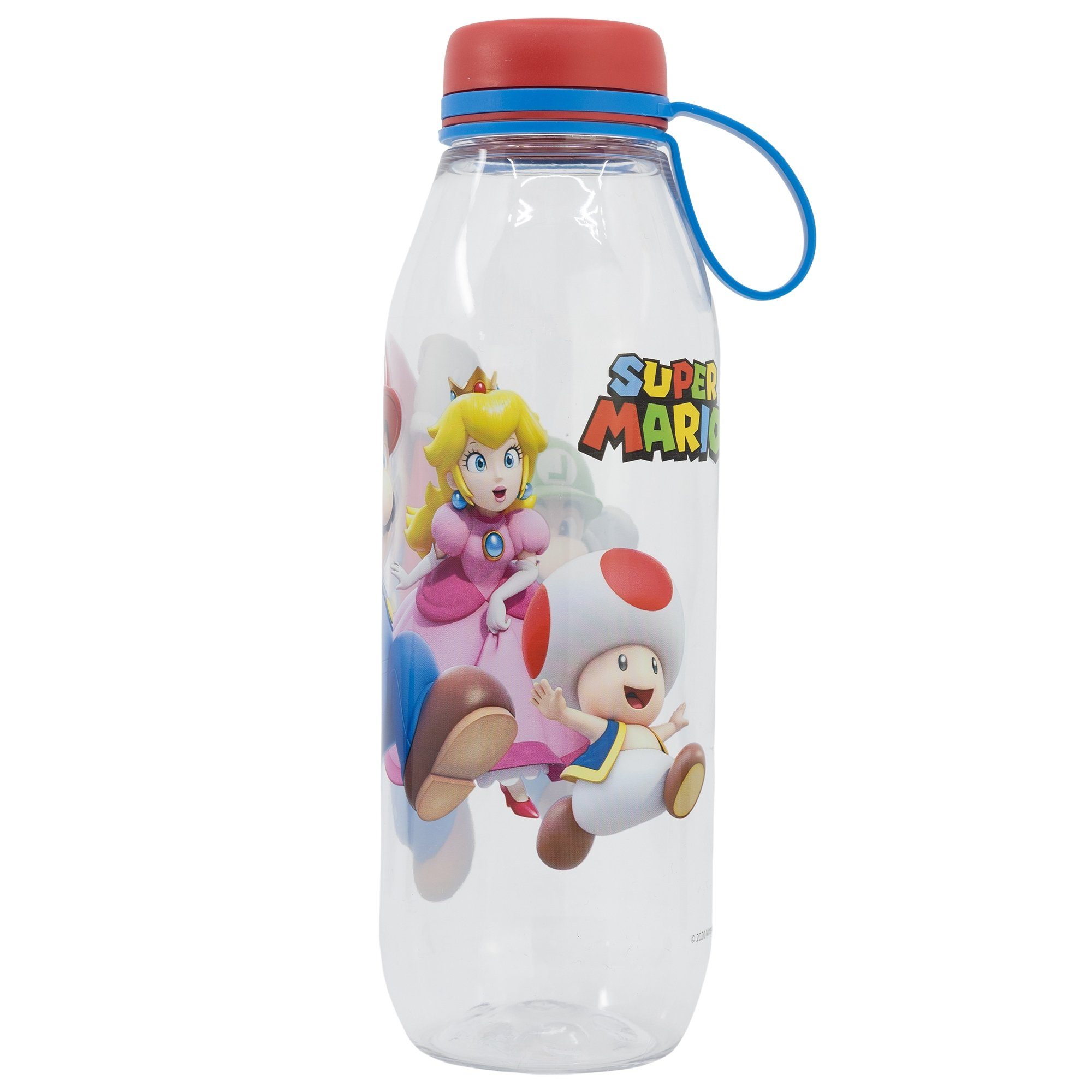 Super Mario Trinkflasche Super Mario Luigi Peach Toady Wasserflasche, Flasche 650 ml