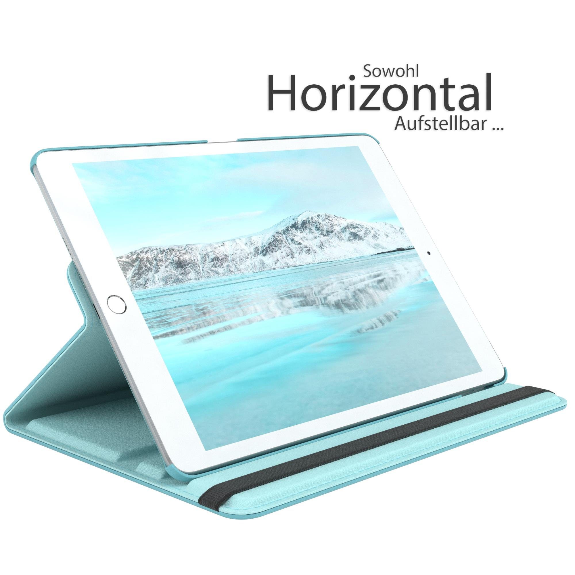 EAZY CASE Tablet-Hülle Rotation Case für Apple iPad 7./8./9. Gen. 10,2 Zoll, Schutzasche für Tablets Flipcase Hülle Kratzschutz Displayschutz Blau – Bild 3 von 5