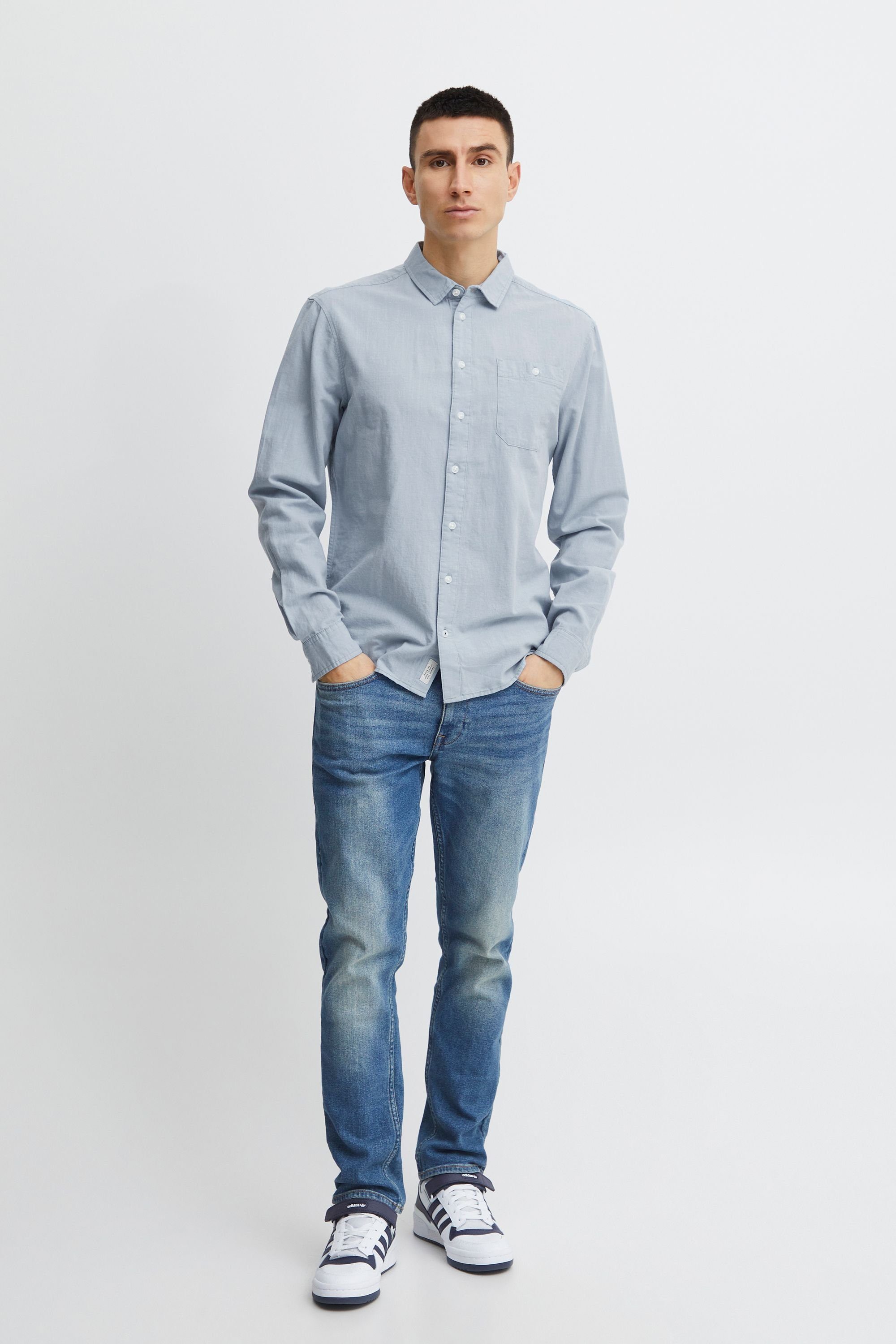 BLEND Dusty Langarmhemd - Blend 20715153 Blue Shirt